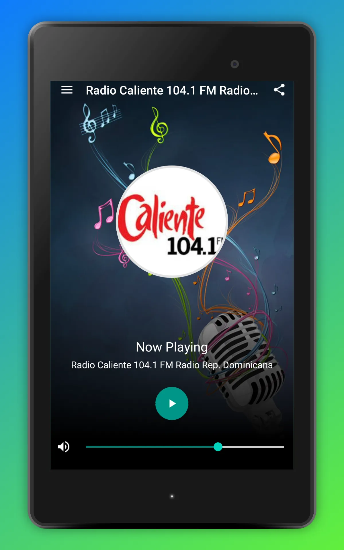 Radio Caliente 104.1 FM Online | Indus Appstore | Screenshot