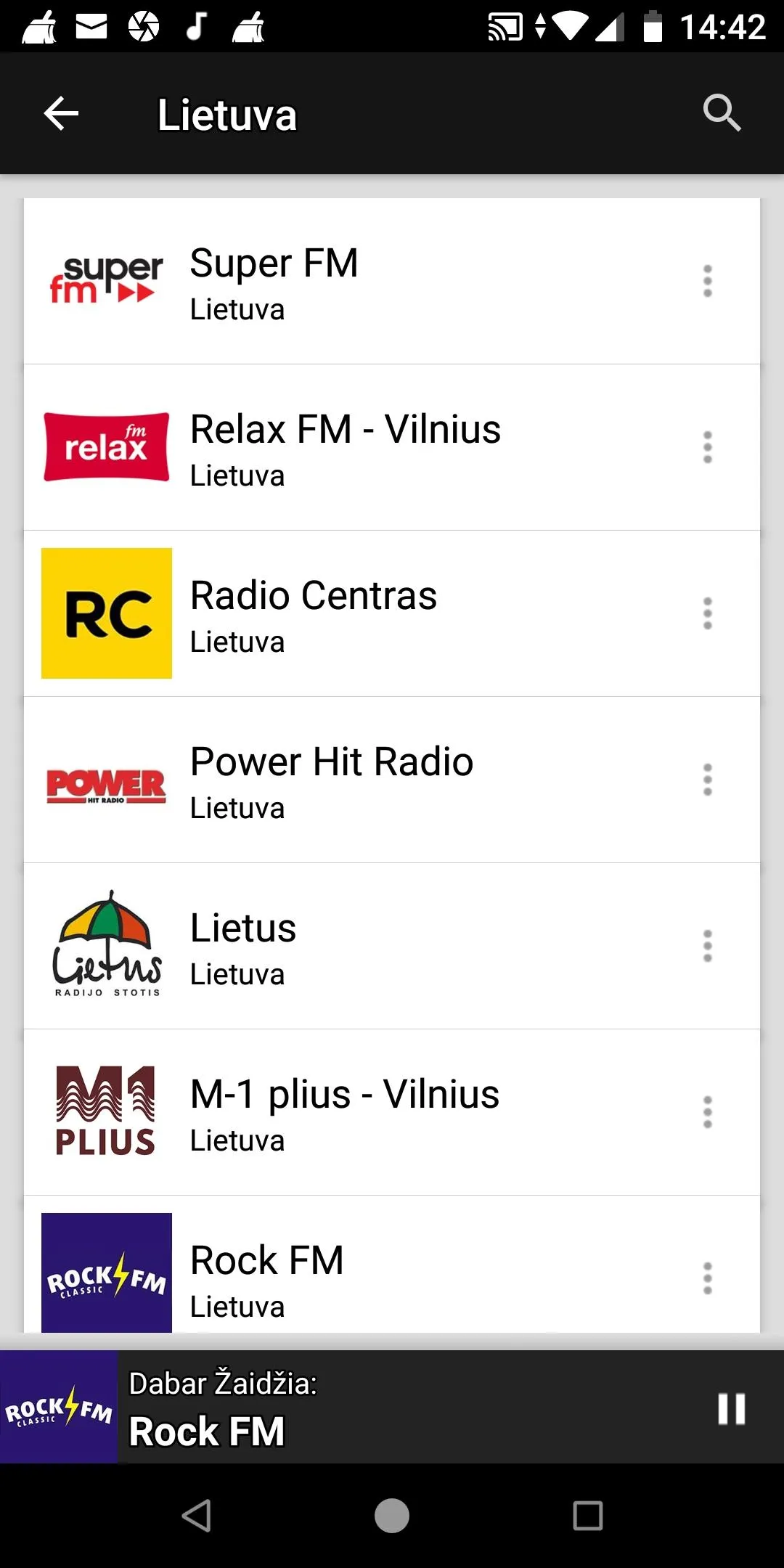 Lithuanian Radio Stations | Indus Appstore | Screenshot