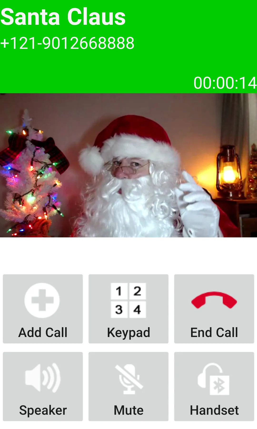 Fake Call Santa Claus - Video  | Indus Appstore | Screenshot