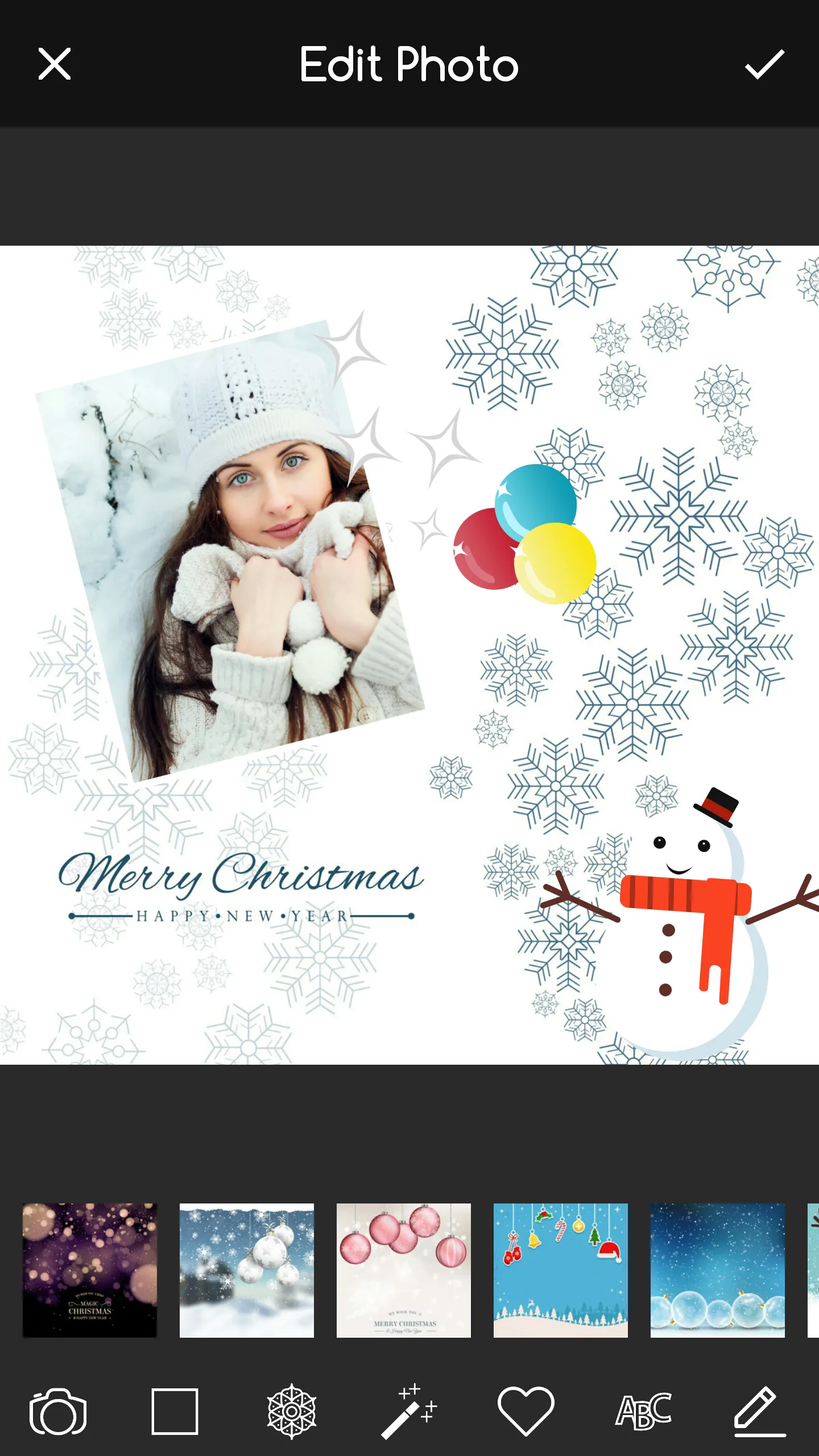 Christmas Photo Editor Collage | Indus Appstore | Screenshot