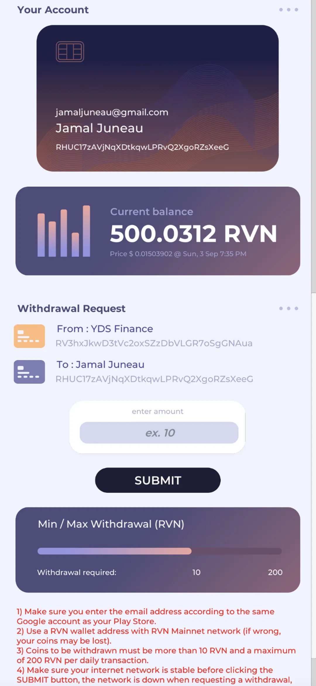 RVN Miner by YDS | Indus Appstore | Screenshot