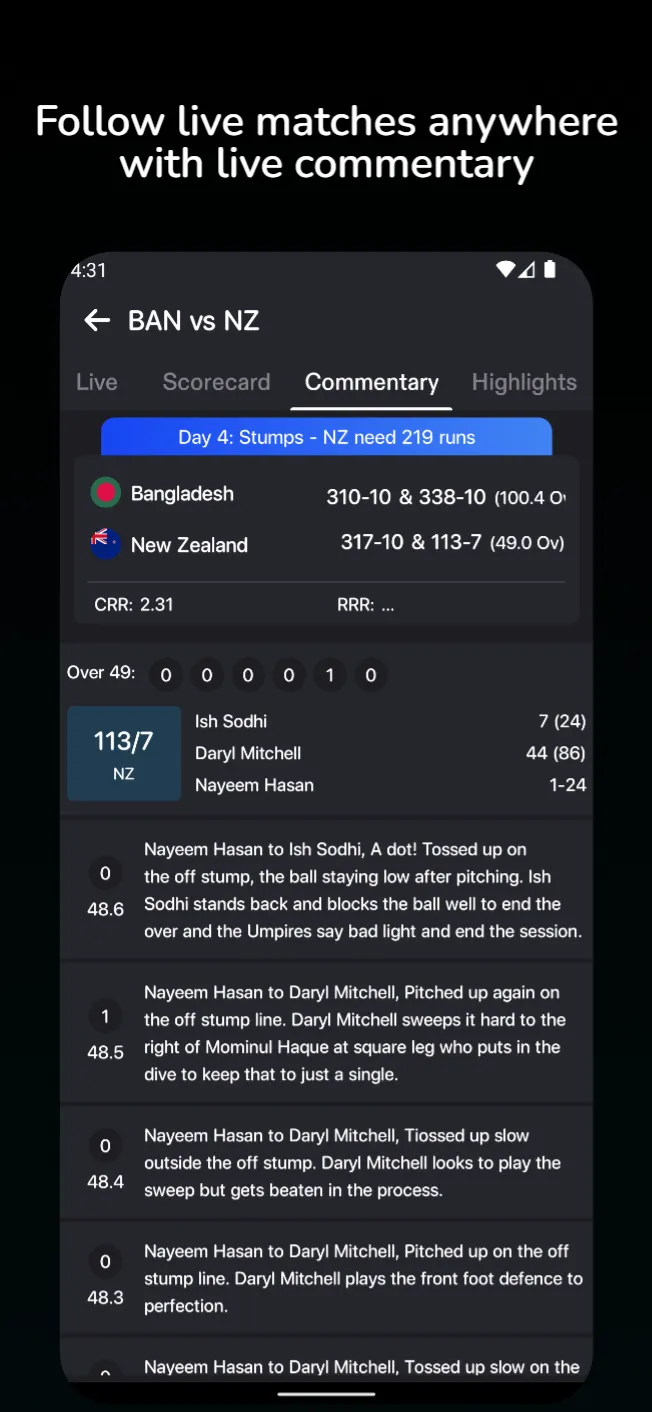 Cricktime - Live Cricket Score | Indus Appstore | Screenshot