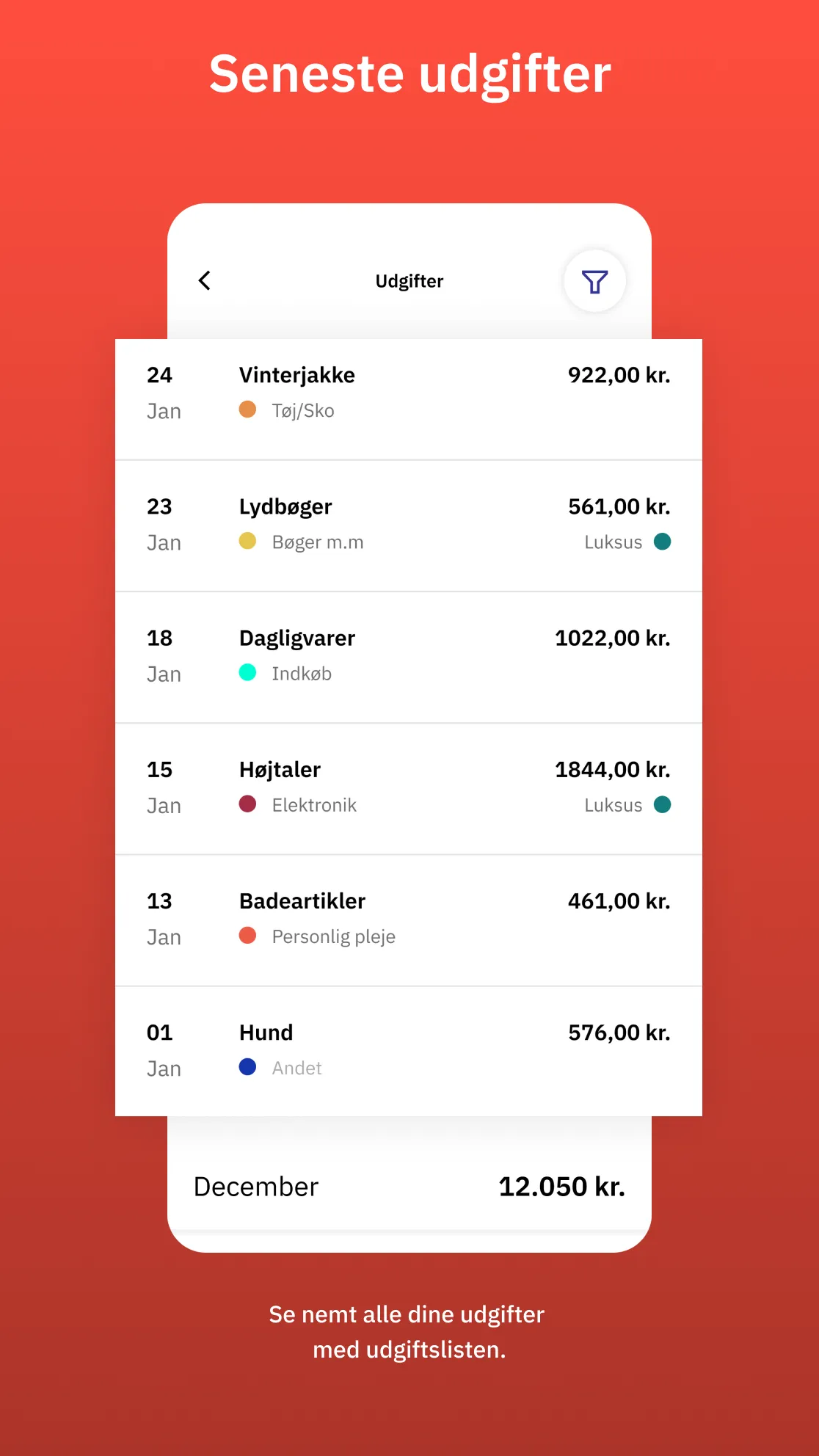 Lommebudget - styr på pengene | Indus Appstore | Screenshot