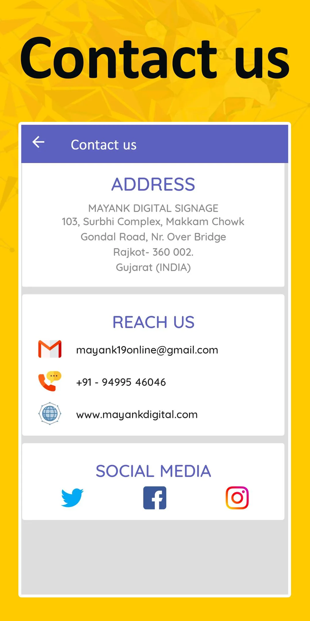 Mayank Digital Signage | Indus Appstore | Screenshot