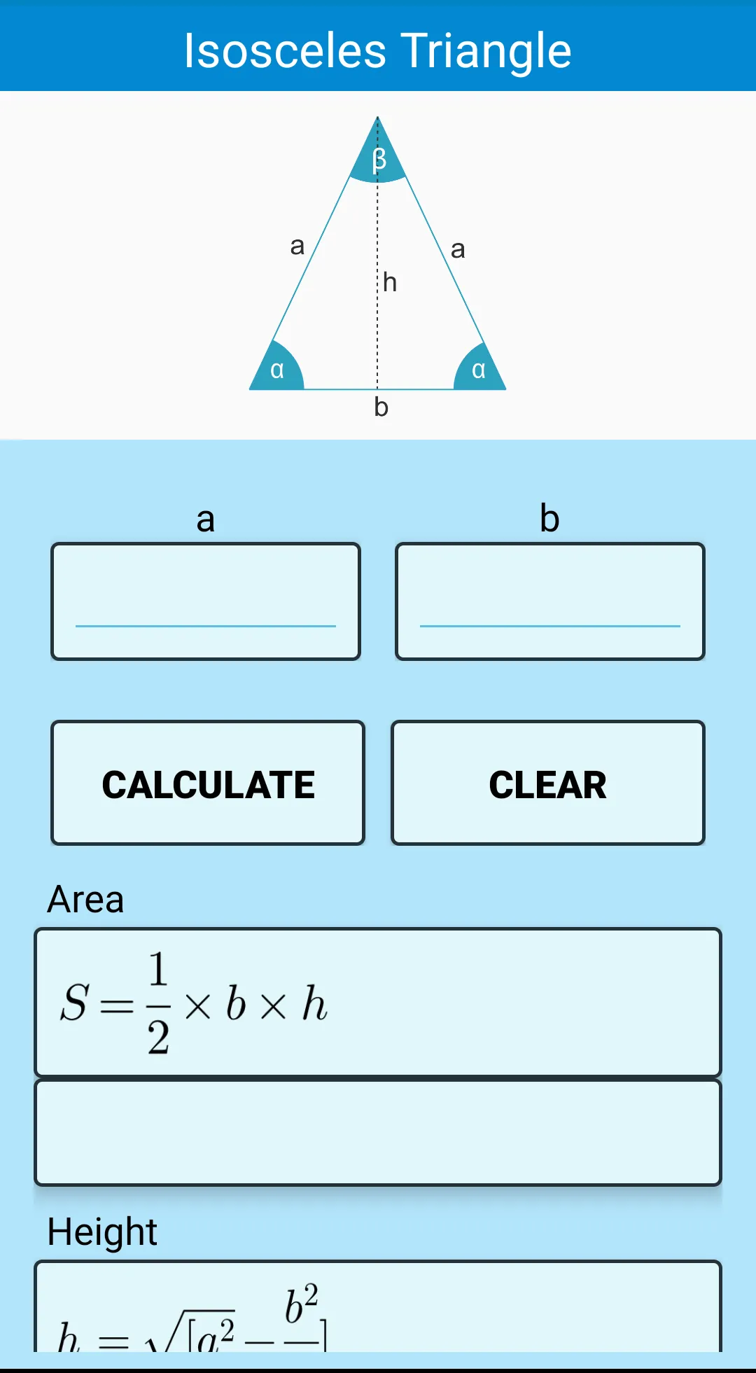 Triangle Calculator | Indus Appstore | Screenshot