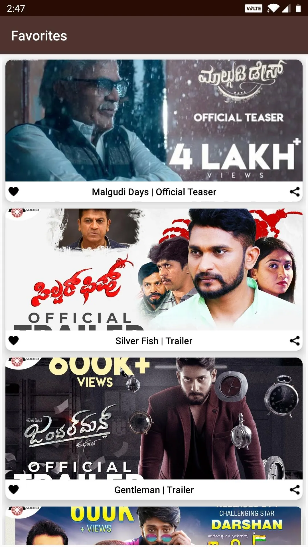 Kannada Movie Trailers | Indus Appstore | Screenshot