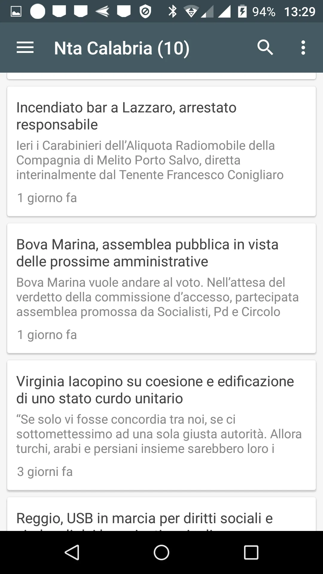 Calabria notizie locali | Indus Appstore | Screenshot