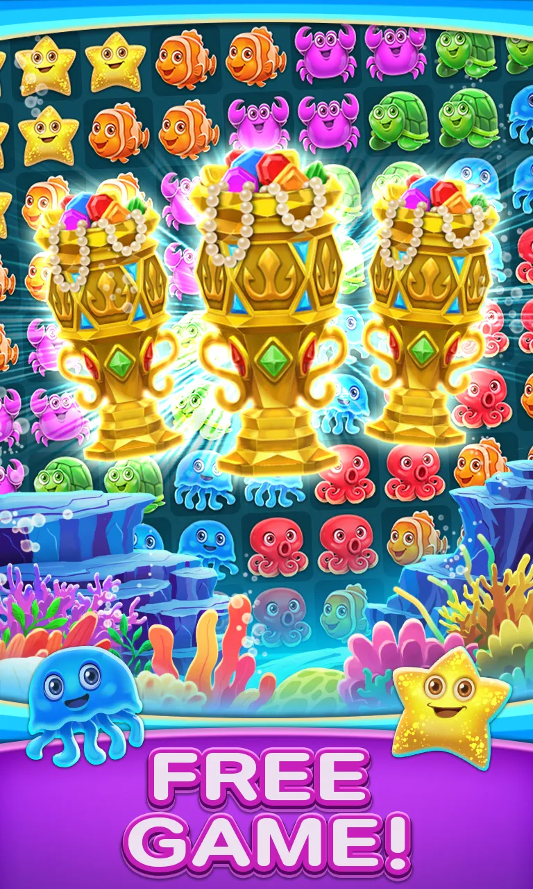 Ocean Match-3 Puzzle Game | Indus Appstore | Screenshot