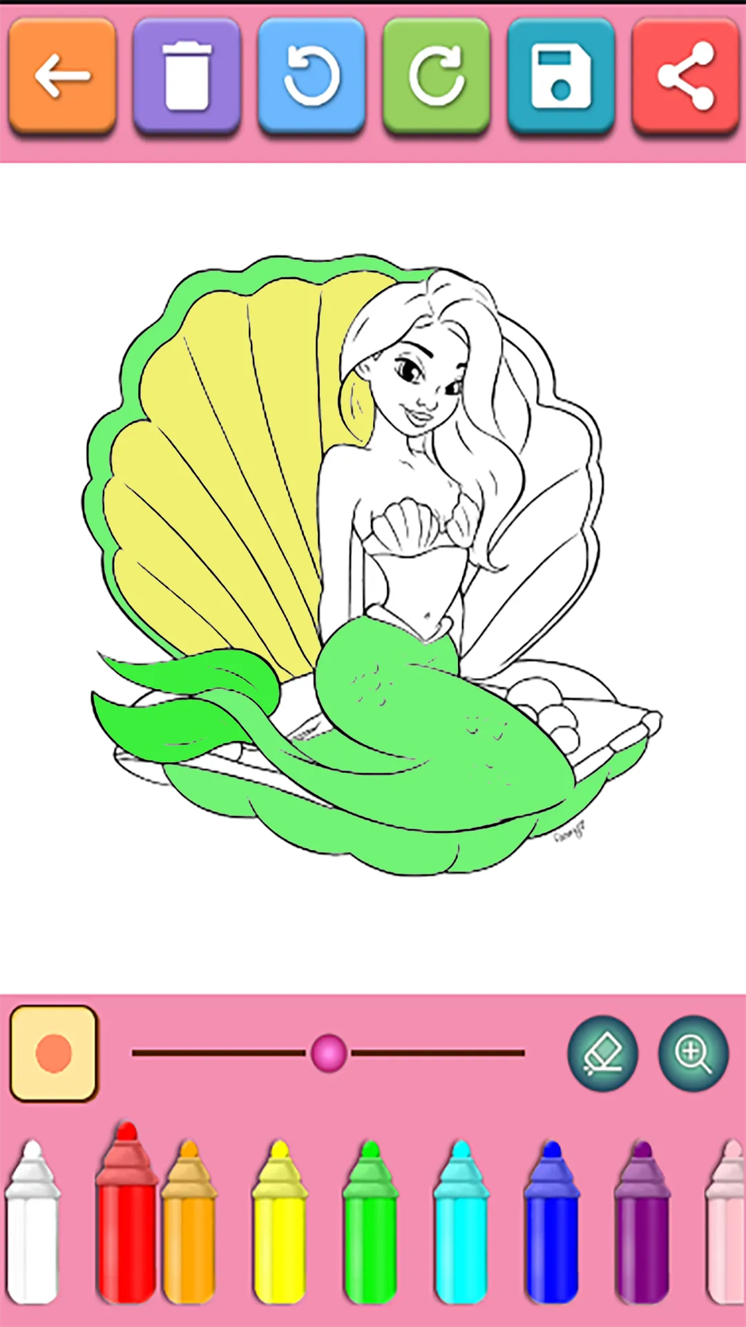 Cute Princess Coloring Pages | Indus Appstore | Screenshot