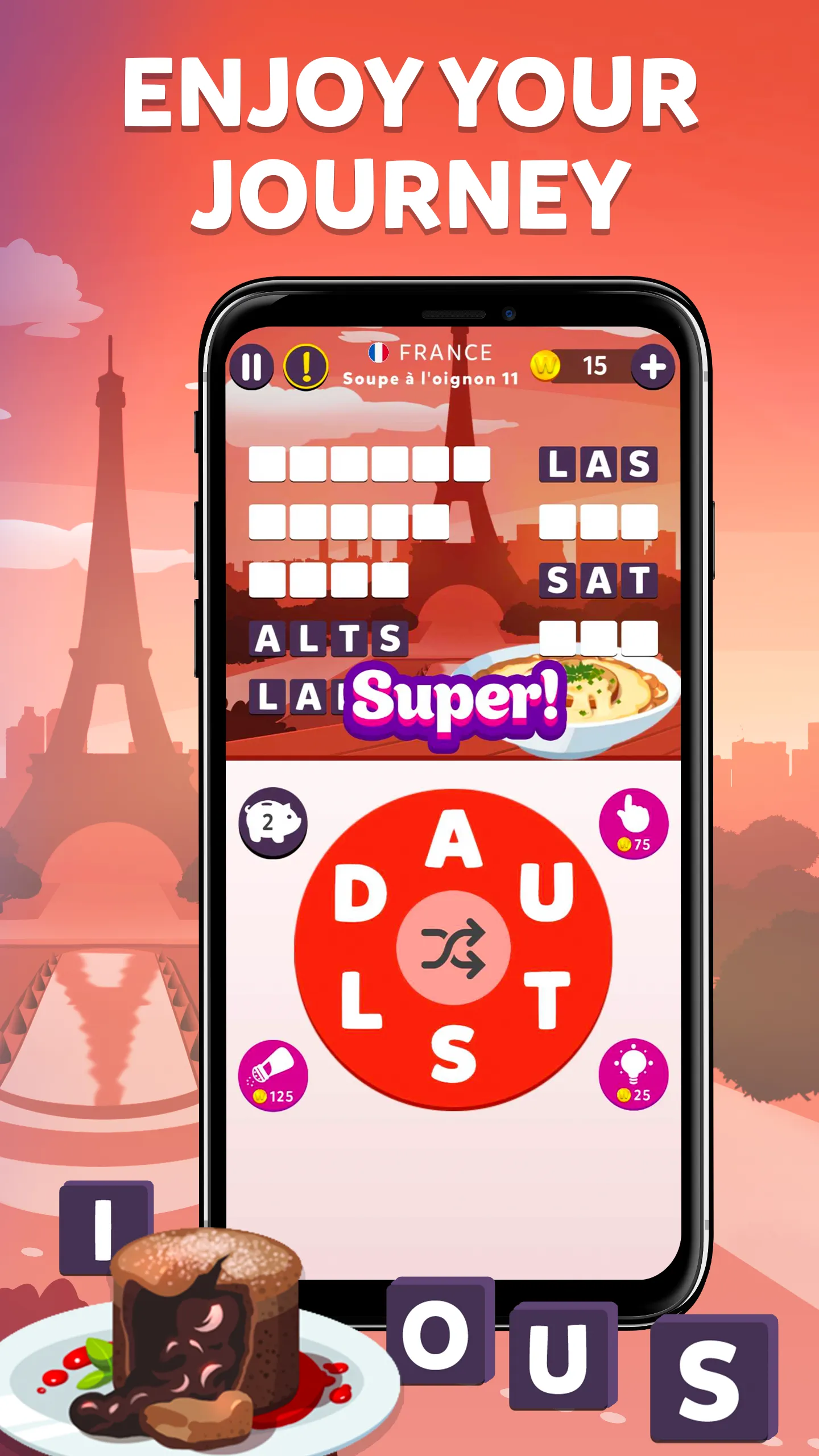 Wordelicious - Fun Word Puzzle | Indus Appstore | Screenshot