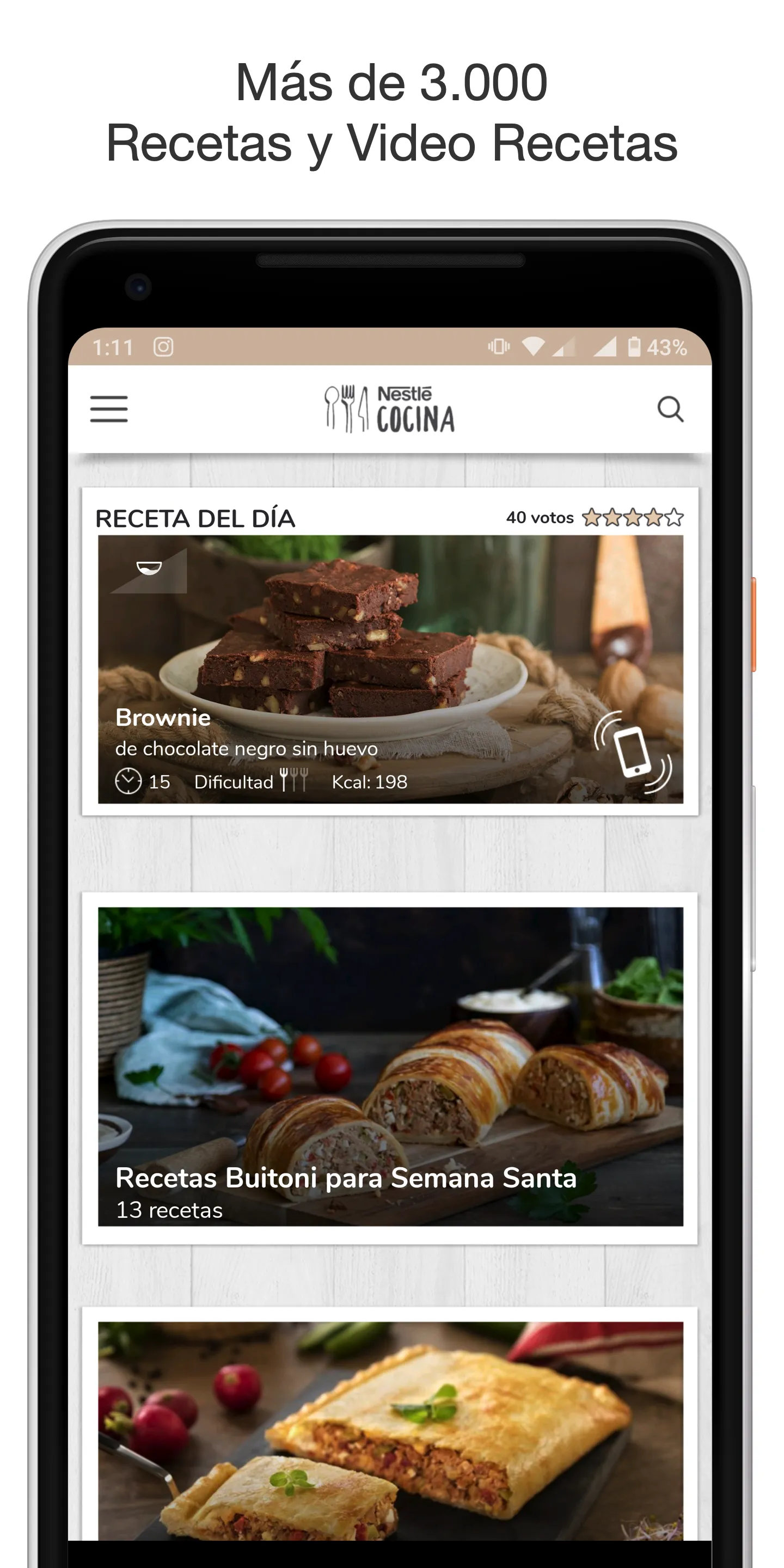 Nestlé Cocina. Recetas y Menús | Indus Appstore | Screenshot