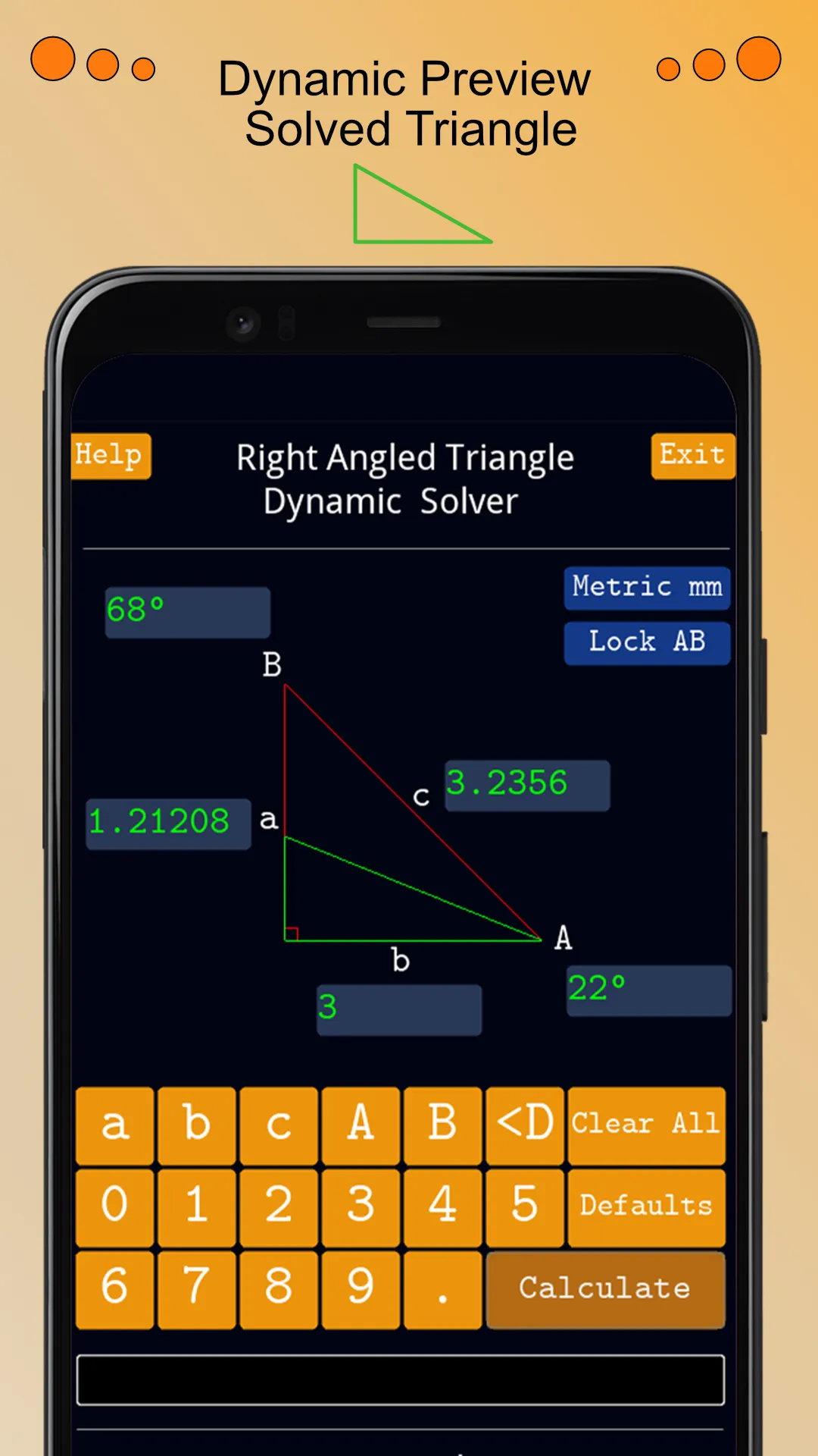 Right Angled Triangle Solver | Indus Appstore | Screenshot