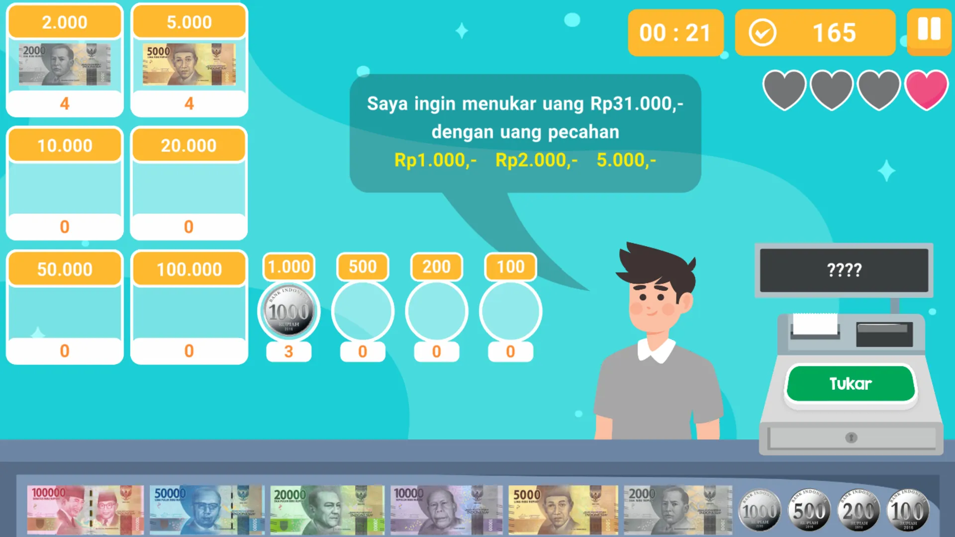 Belajar Tukar Uang Rupiah | Indus Appstore | Screenshot