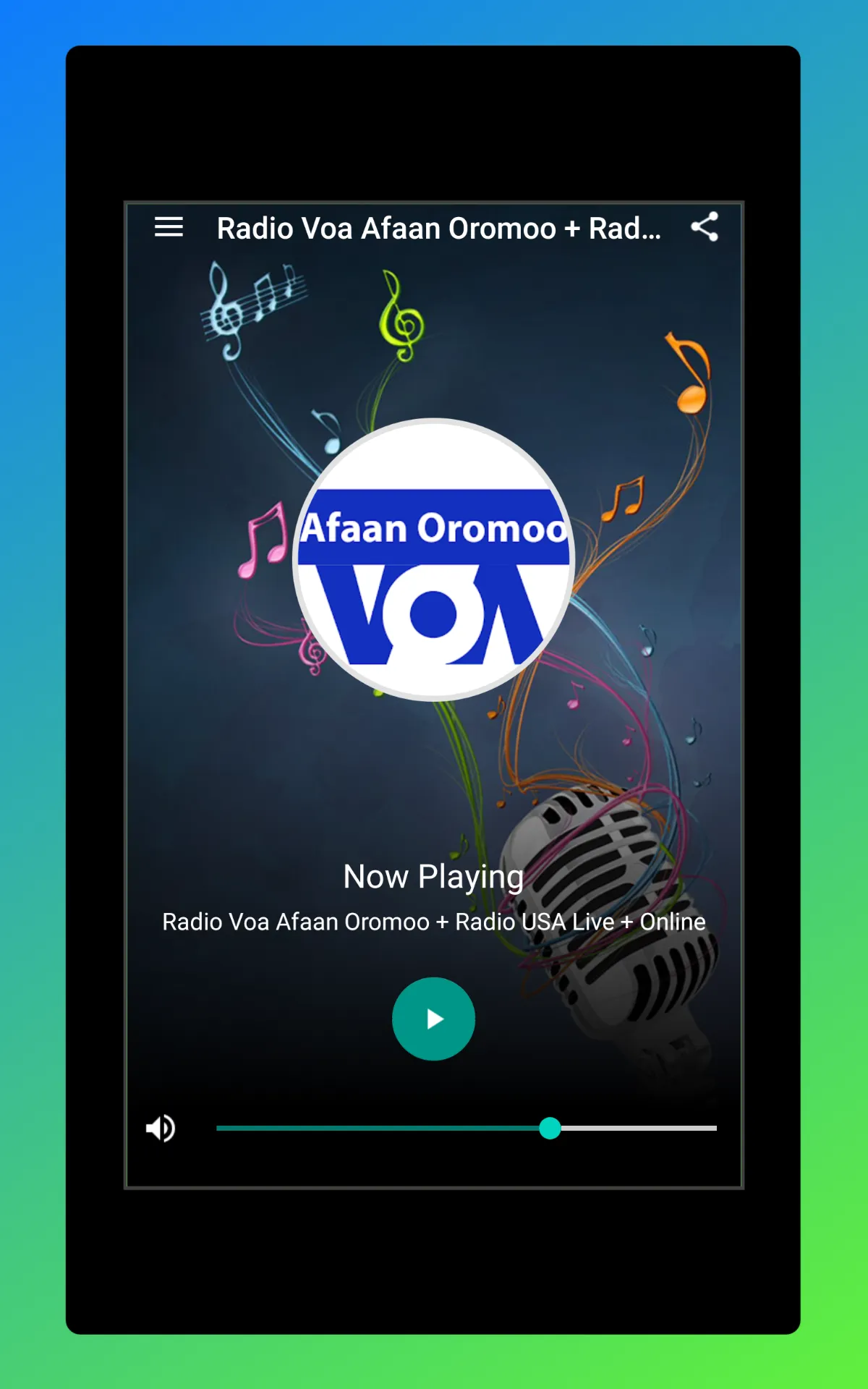 Radio Voa Afaan Oromoo FM USA | Indus Appstore | Screenshot