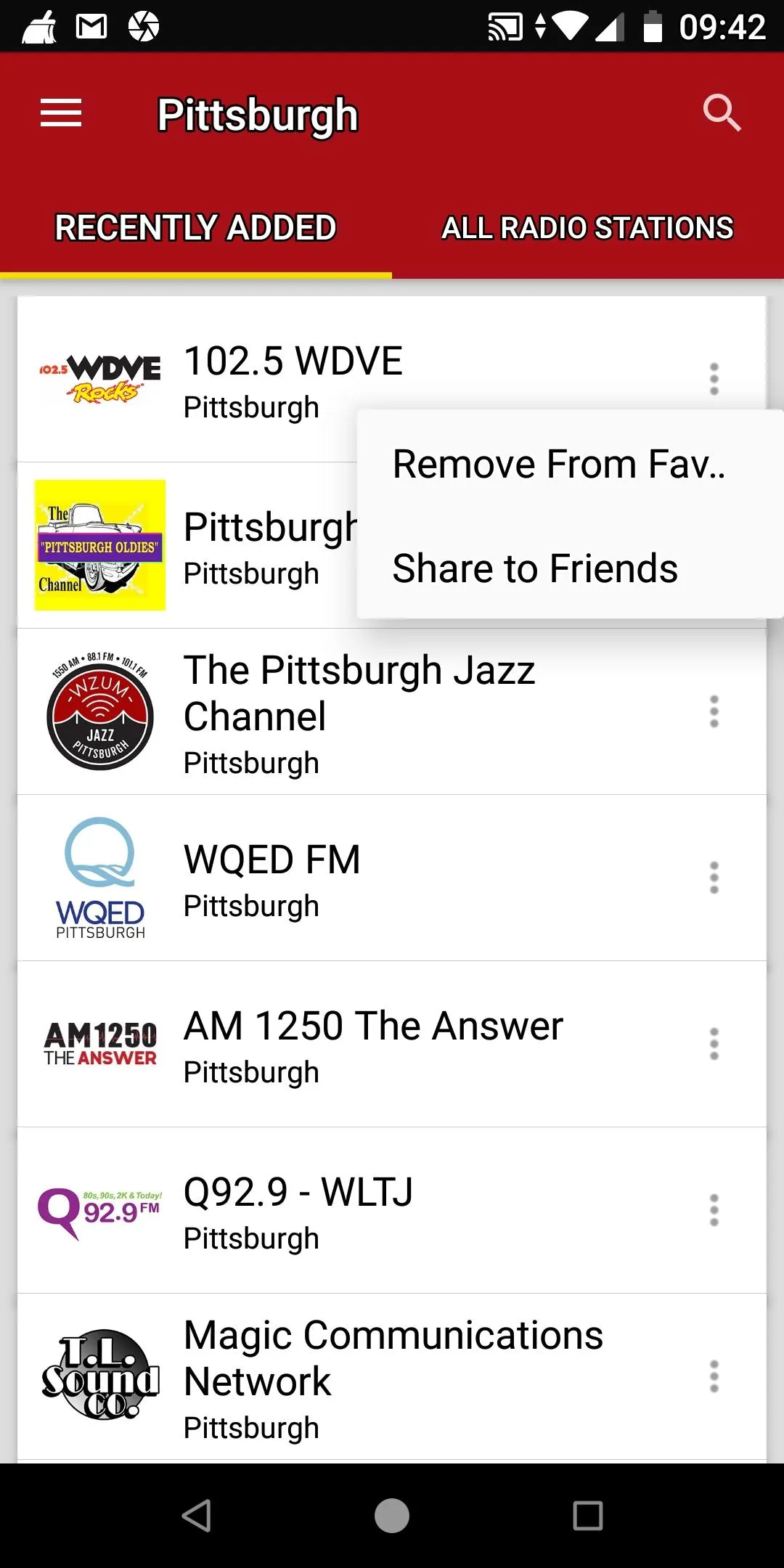 Pittsburgh Radio Stations | Indus Appstore | Screenshot