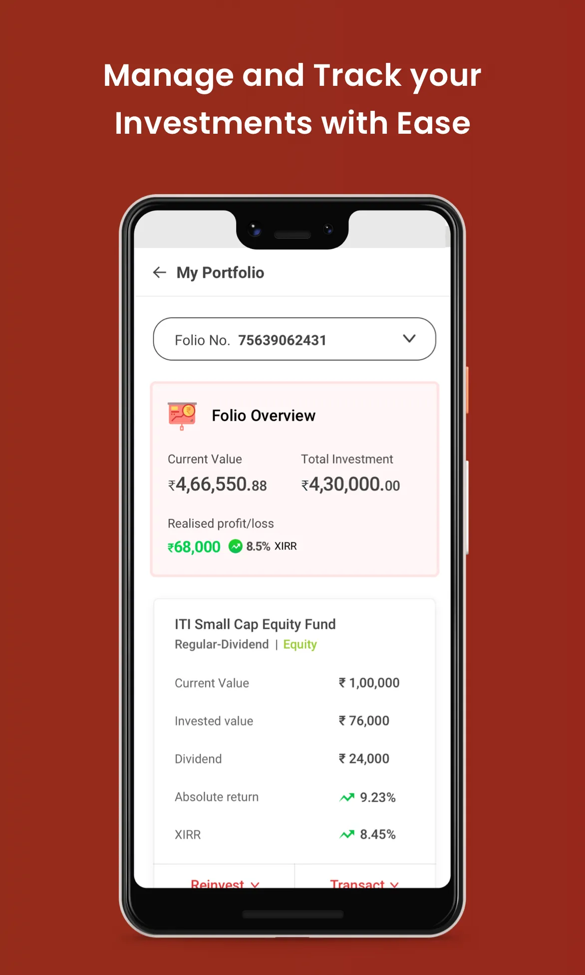 ITIMF Investor App | Indus Appstore | Screenshot