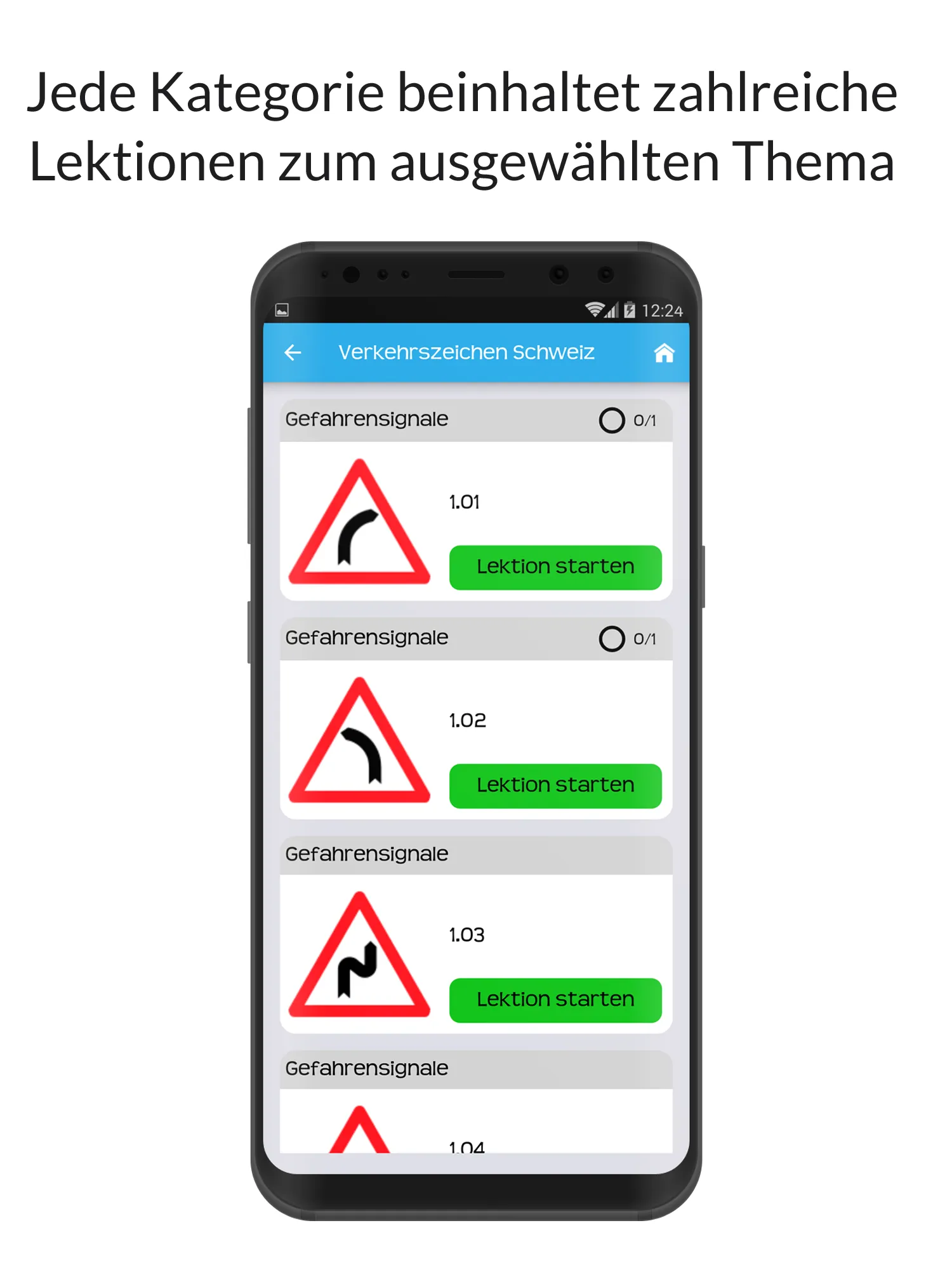 Verkehrszeichen Schweiz | Indus Appstore | Screenshot