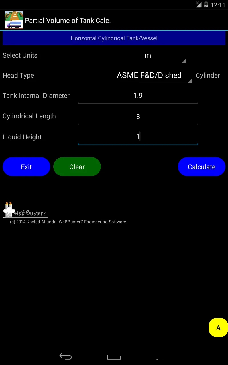 Volume of Tank Calculator Lite | Indus Appstore | Screenshot