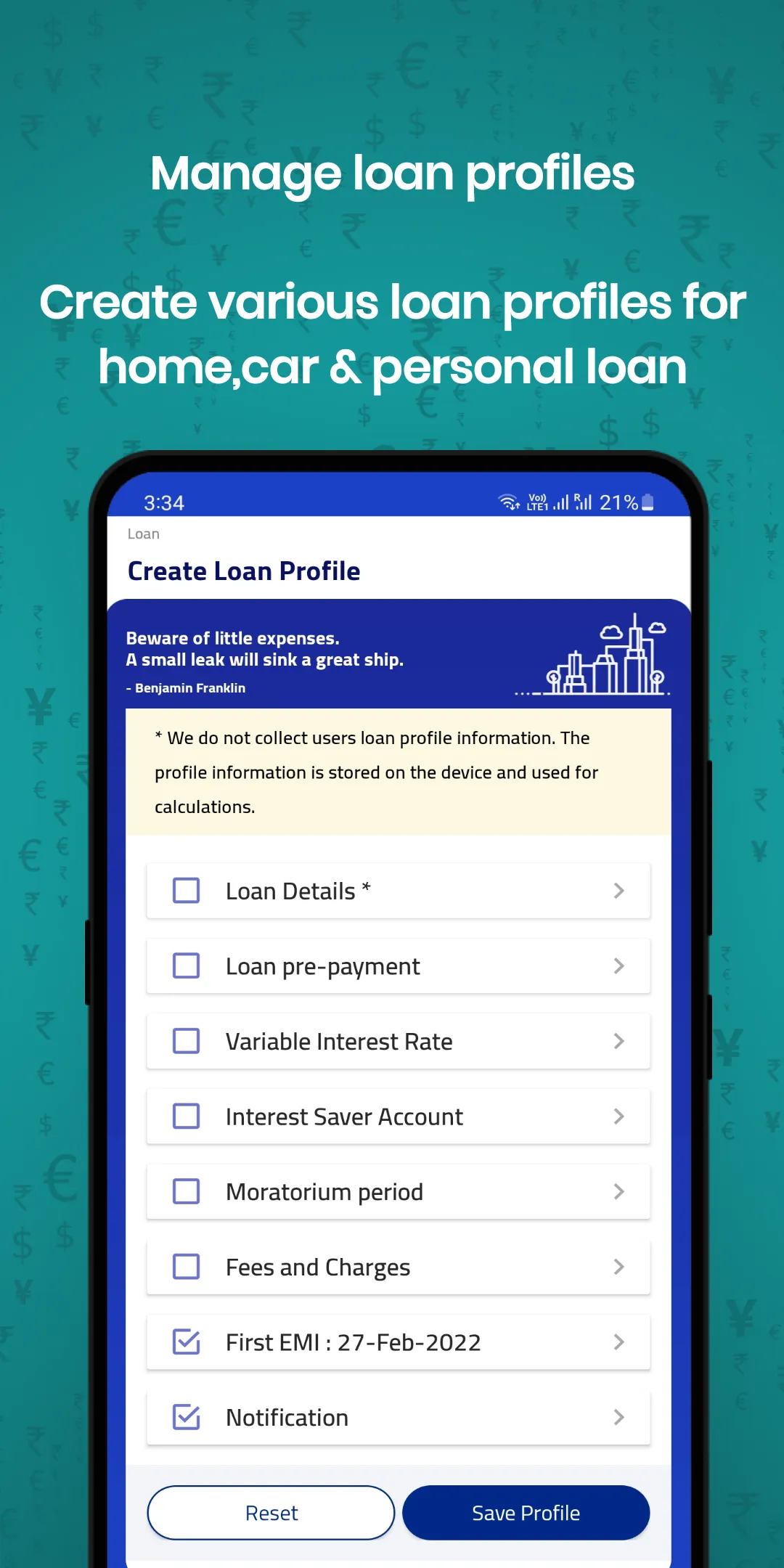 EMI Calculator | Indus Appstore | Screenshot