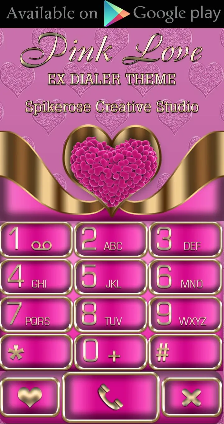 Pink Love Go Locker theme | Indus Appstore | Screenshot