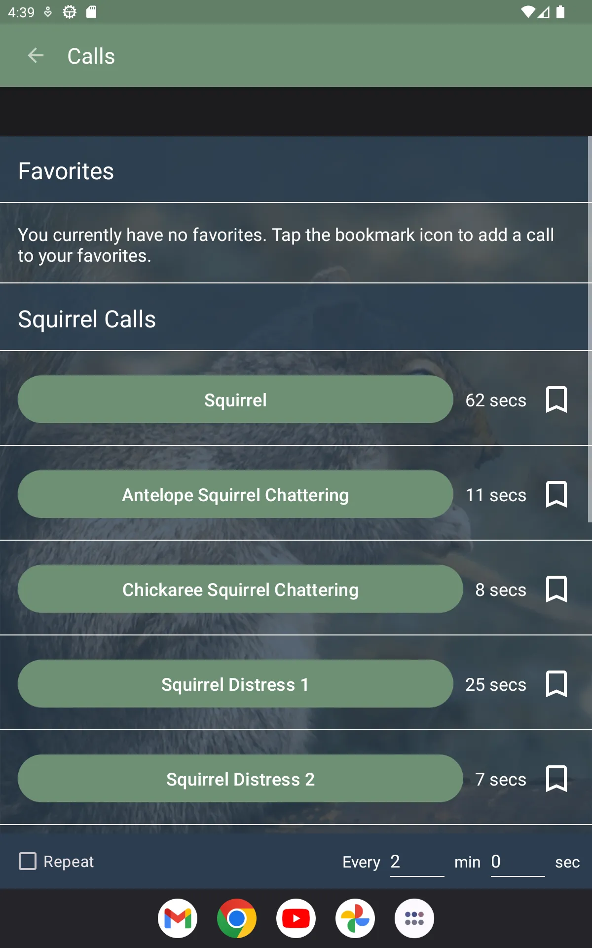 Squirrel Calls | Indus Appstore | Screenshot