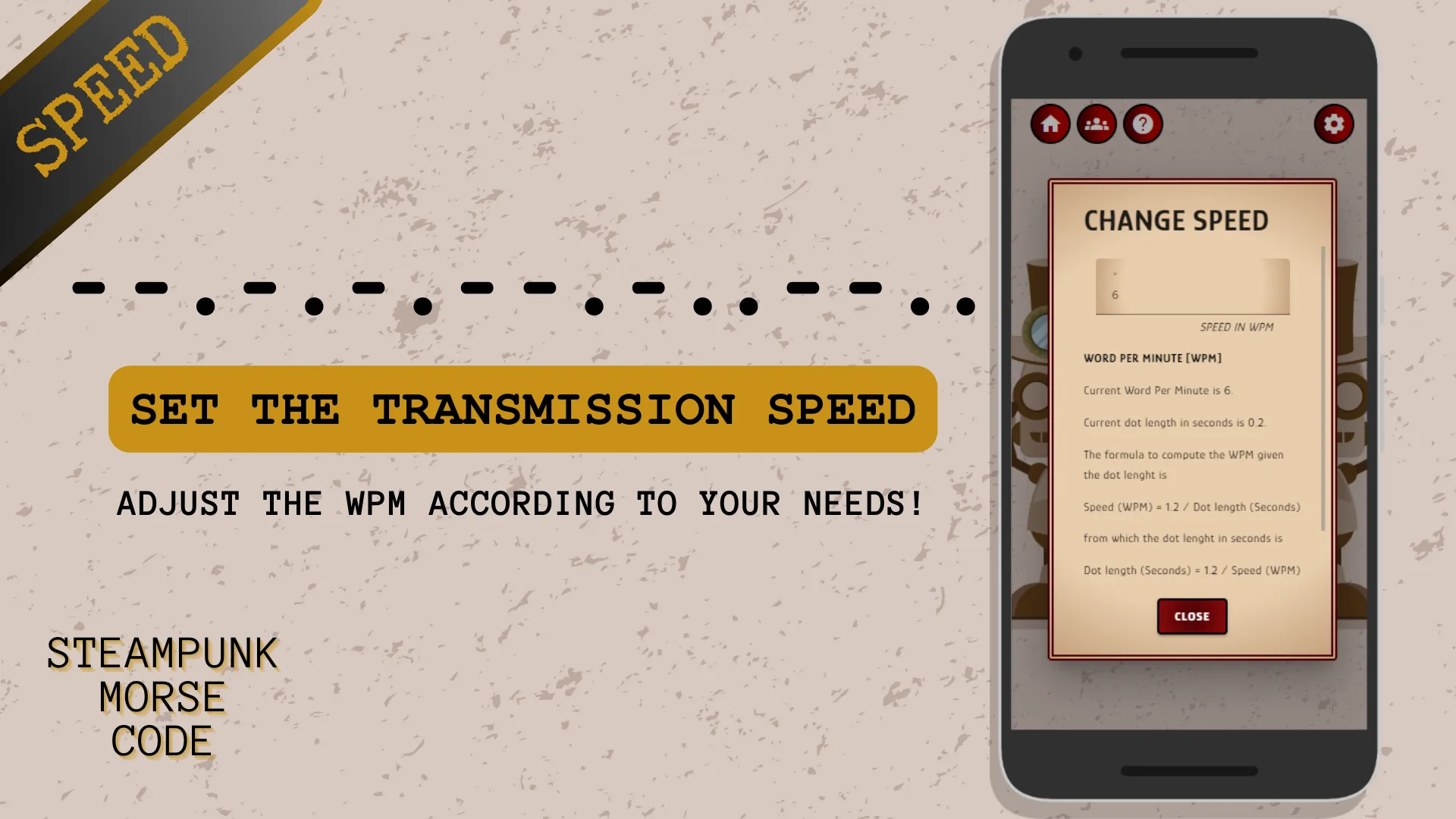 Steampunk Morse Code | Indus Appstore | Screenshot