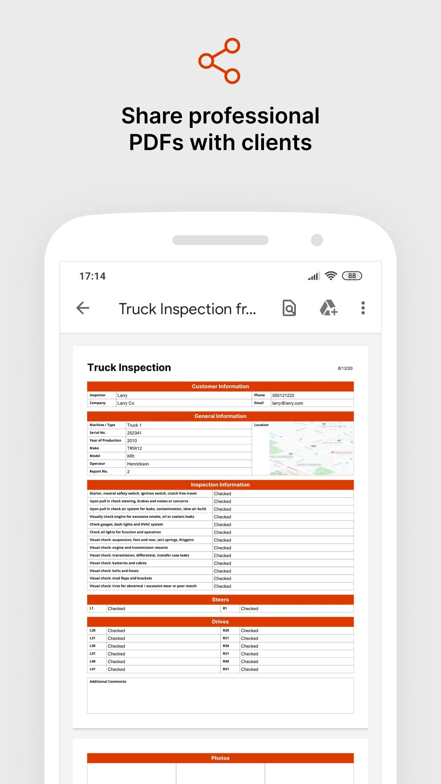 Heavy Equipment Inspection App | Indus Appstore | Screenshot