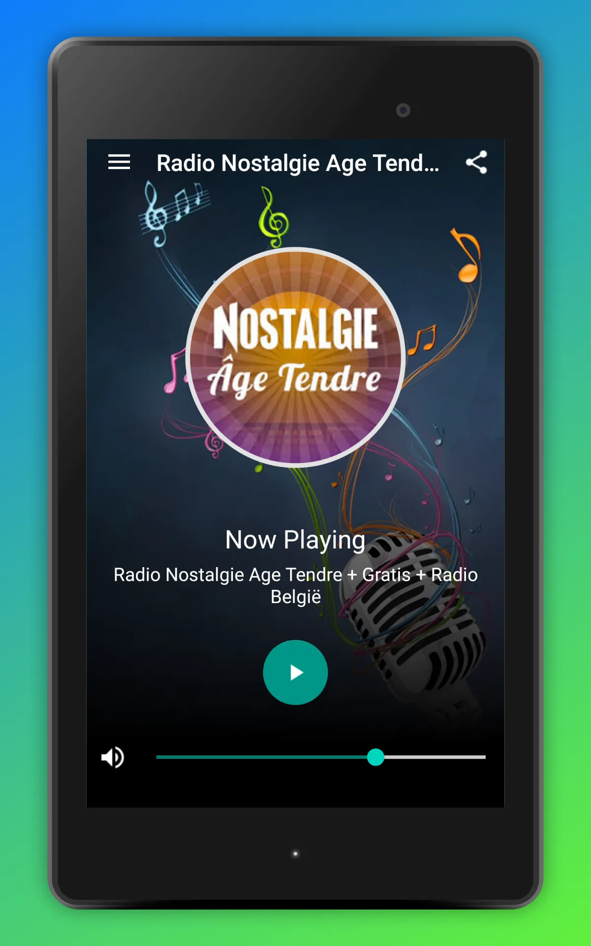 Nostalgie Radio Age Tendre App | Indus Appstore | Screenshot