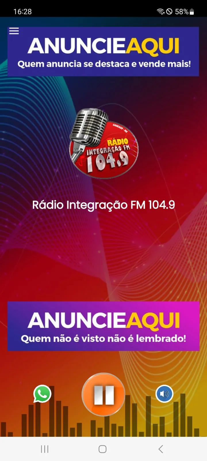 Rádio Integração FM 104.9 | Indus Appstore | Screenshot