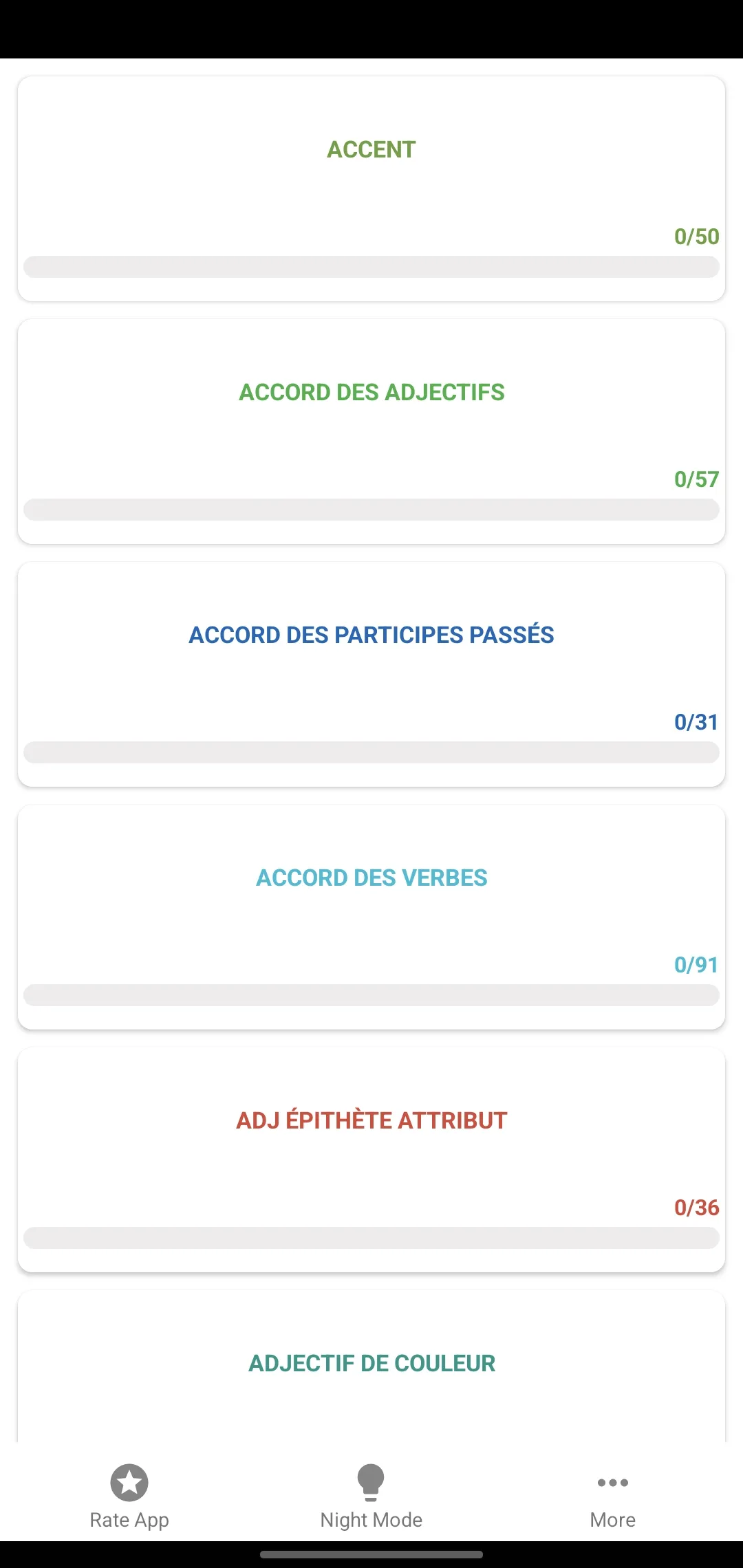 French Grammar Test | Indus Appstore | Screenshot