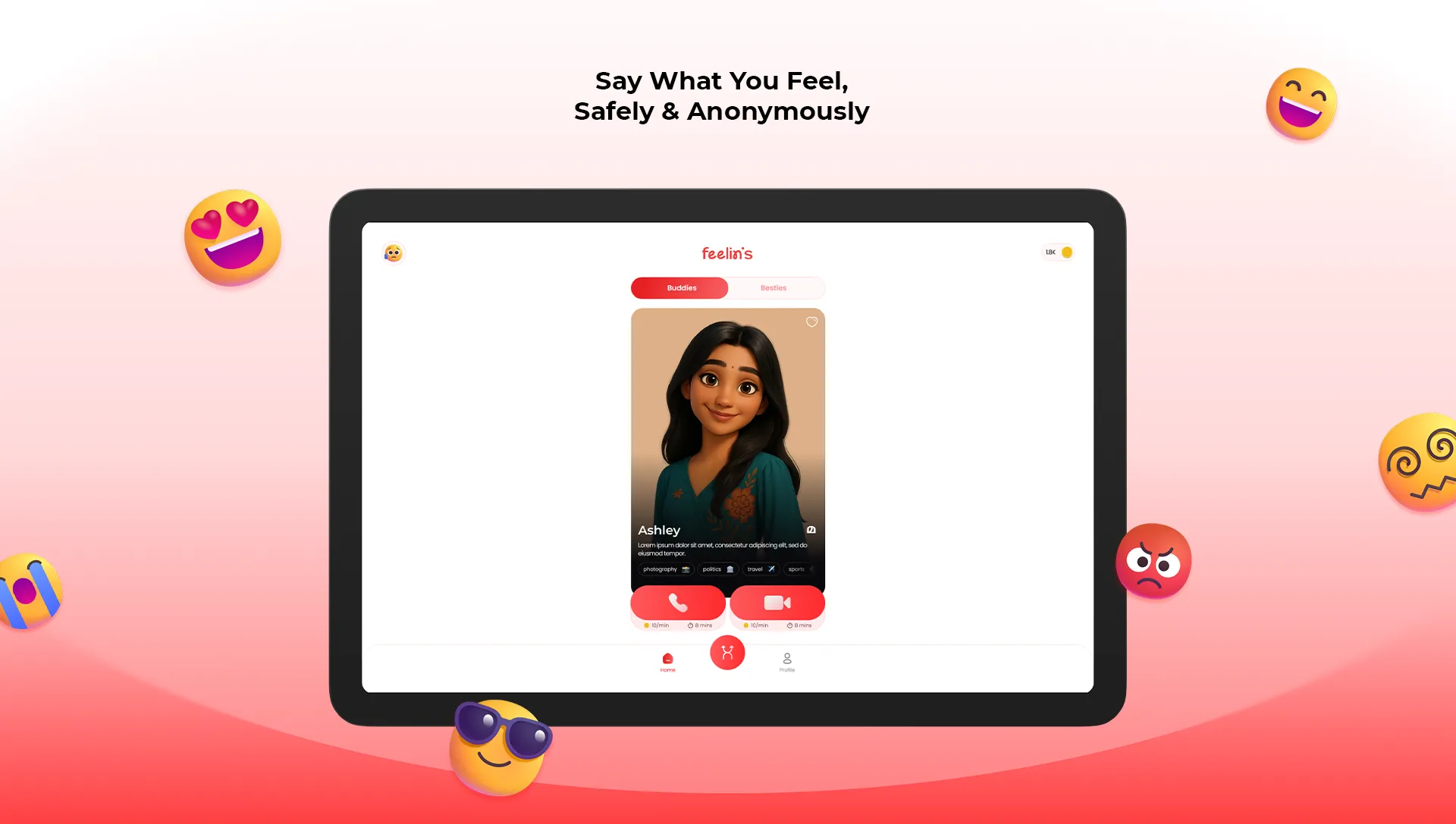 Feelin's - Friends & Feelings | Indus Appstore | Screenshot