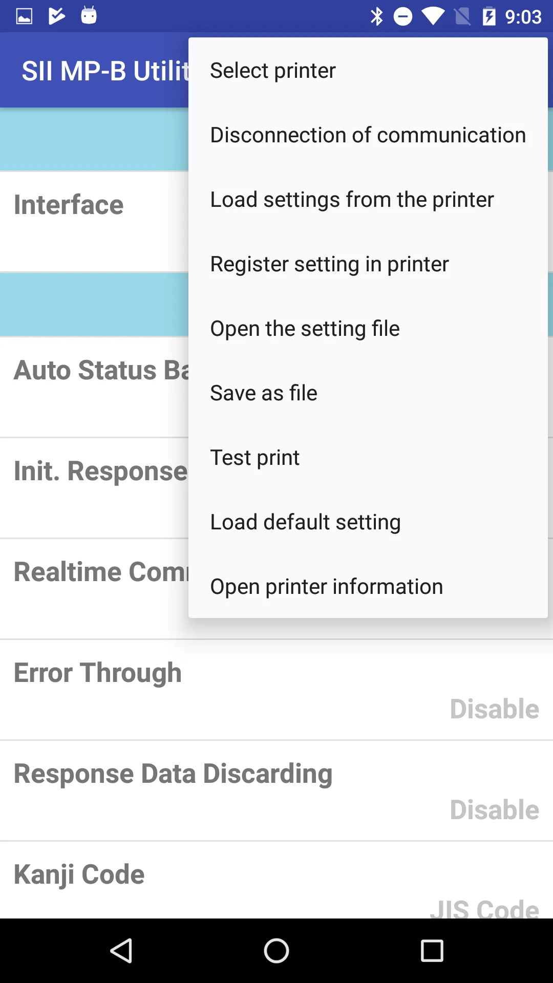 SII MP-B Utility | Indus Appstore | Screenshot