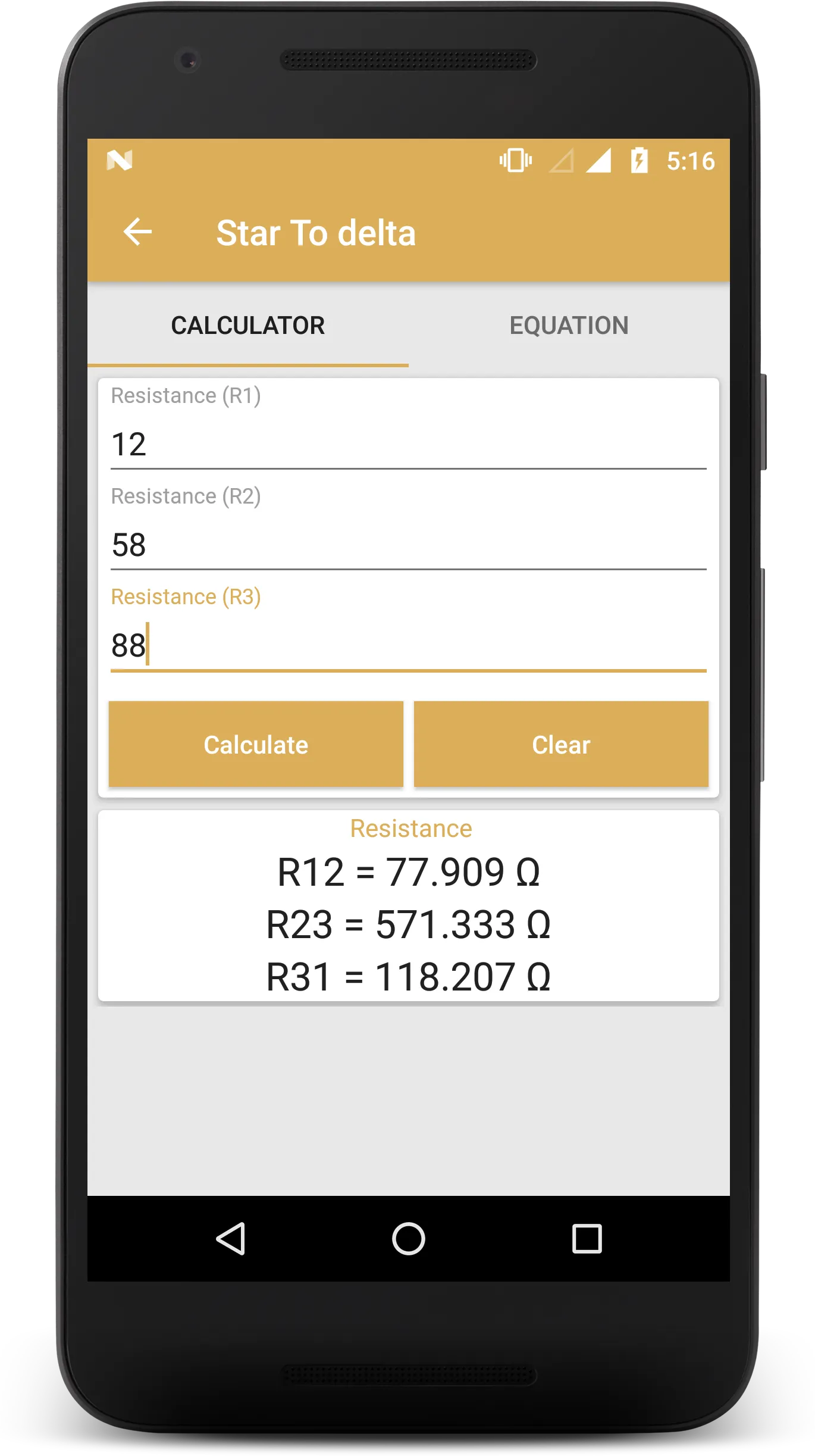 Electrical Calculator and Form | Indus Appstore | Screenshot