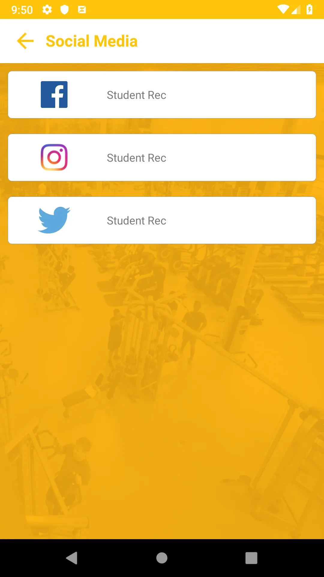 UWO Student Rec | Indus Appstore | Screenshot