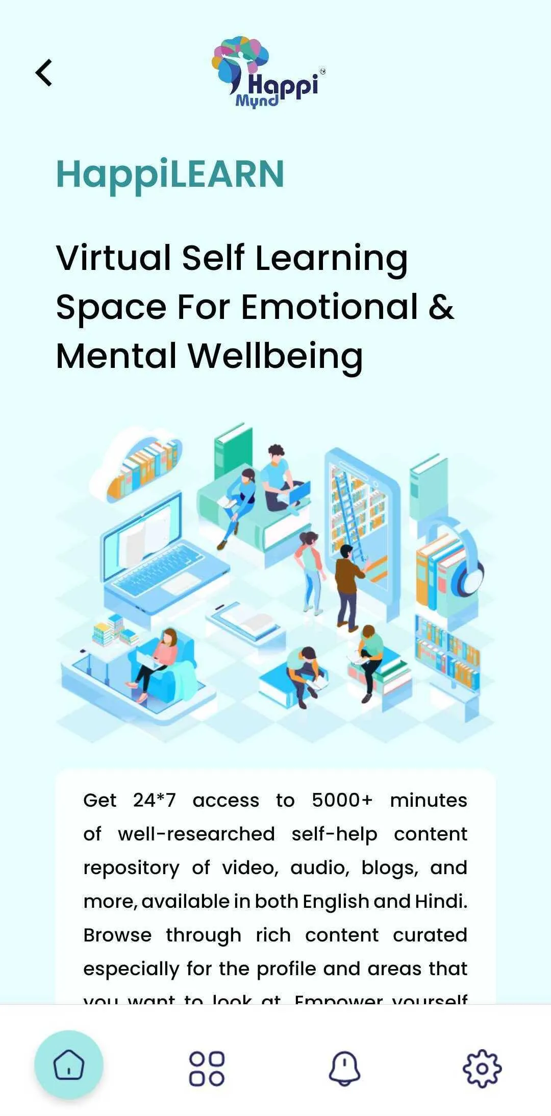 HappiMynd- Mental Well-being | Indus Appstore | Screenshot