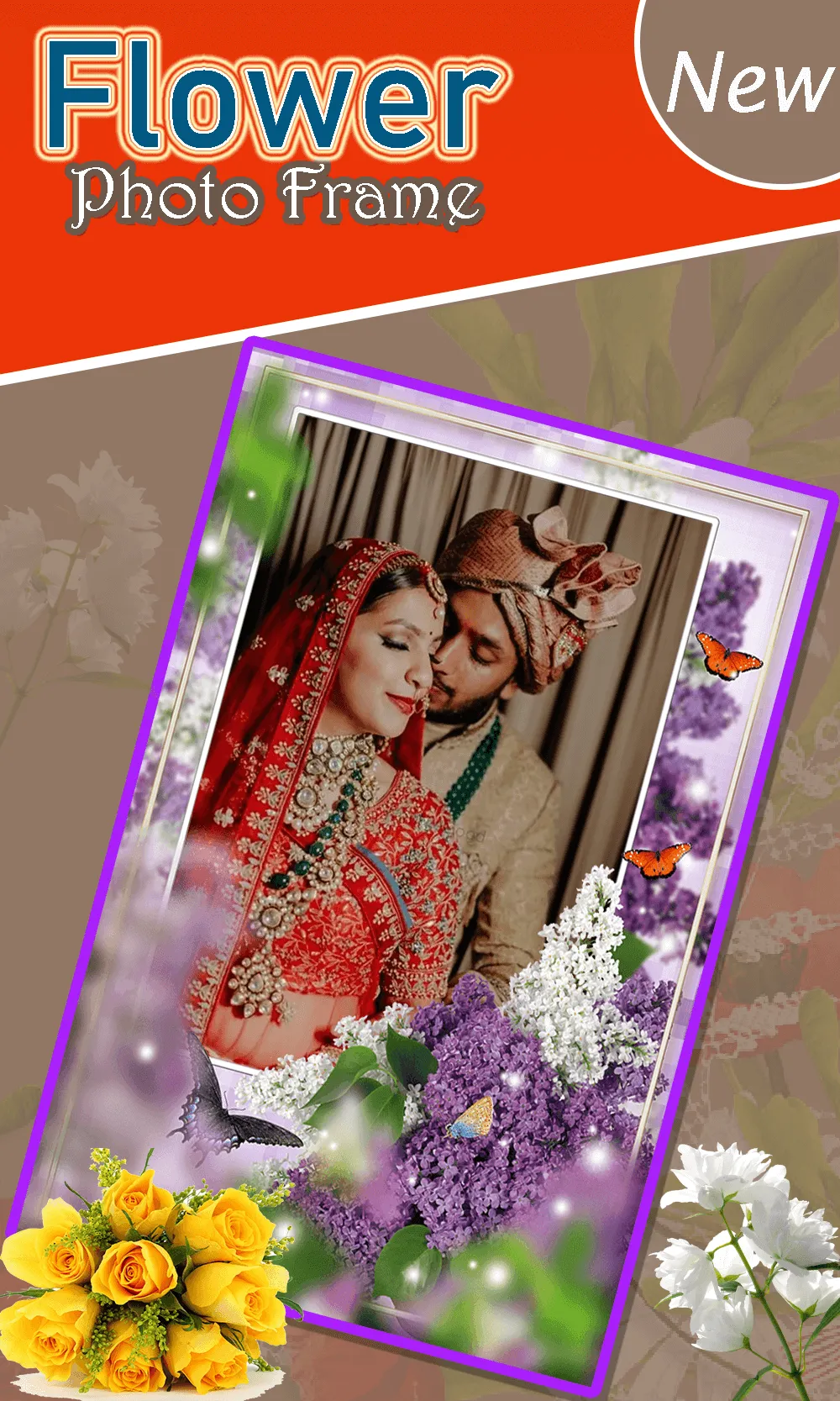 Flower Photo Frame | Indus Appstore | Screenshot