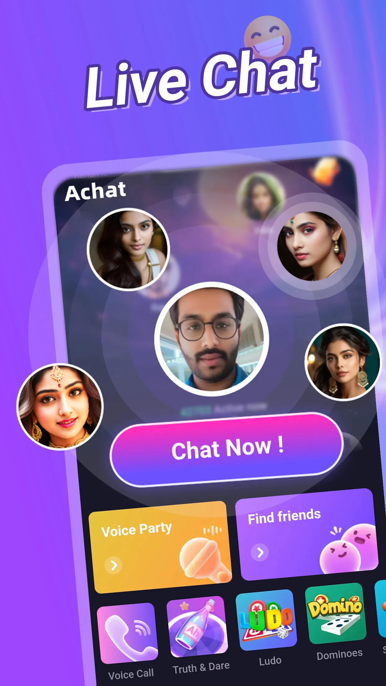 Achat- Live Chat& Make Friends | Indus Appstore | Screenshot