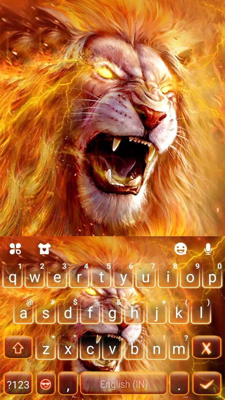 Roaring Fire Lion Theme | Indus Appstore | Screenshot