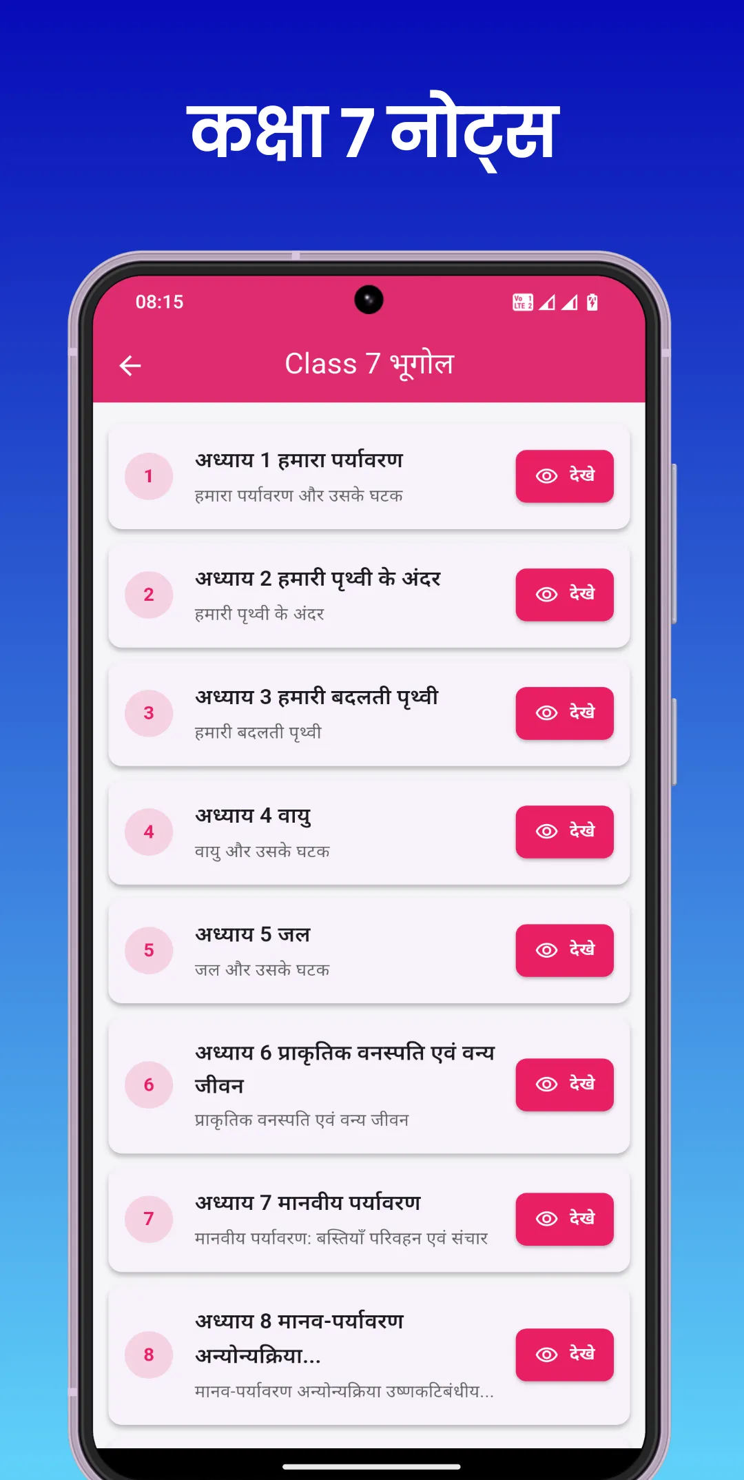 Class 7 Notes Hindi | Indus Appstore | Screenshot