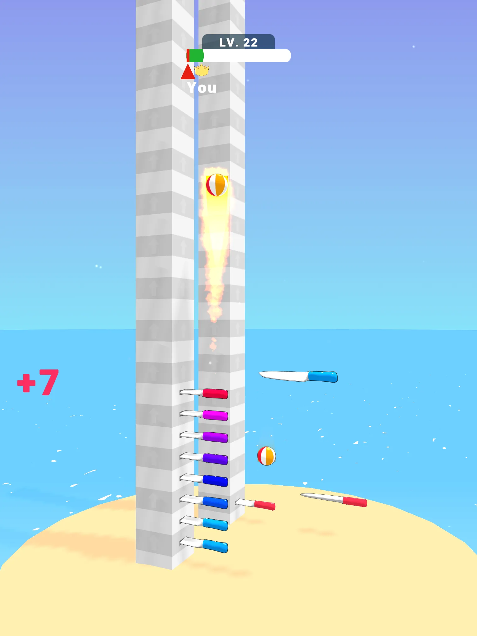 Ball Up: Knife Racing | Indus Appstore | Screenshot