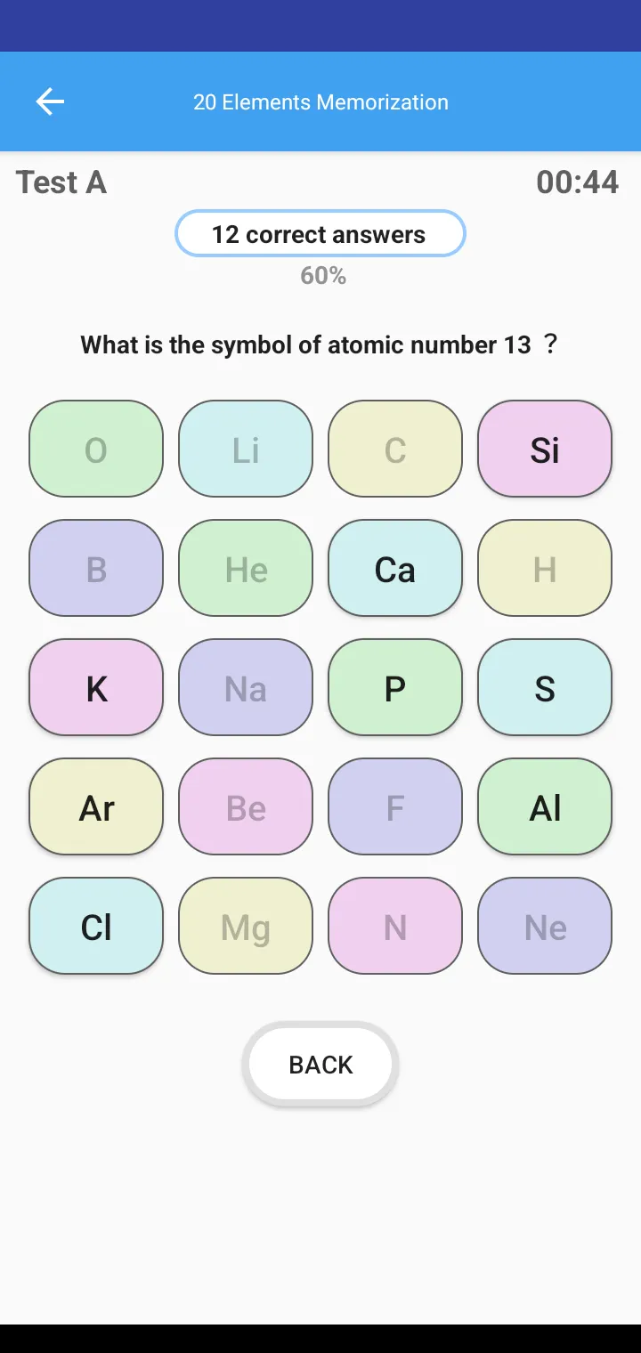 20 Elements Memorization | Indus Appstore | Screenshot