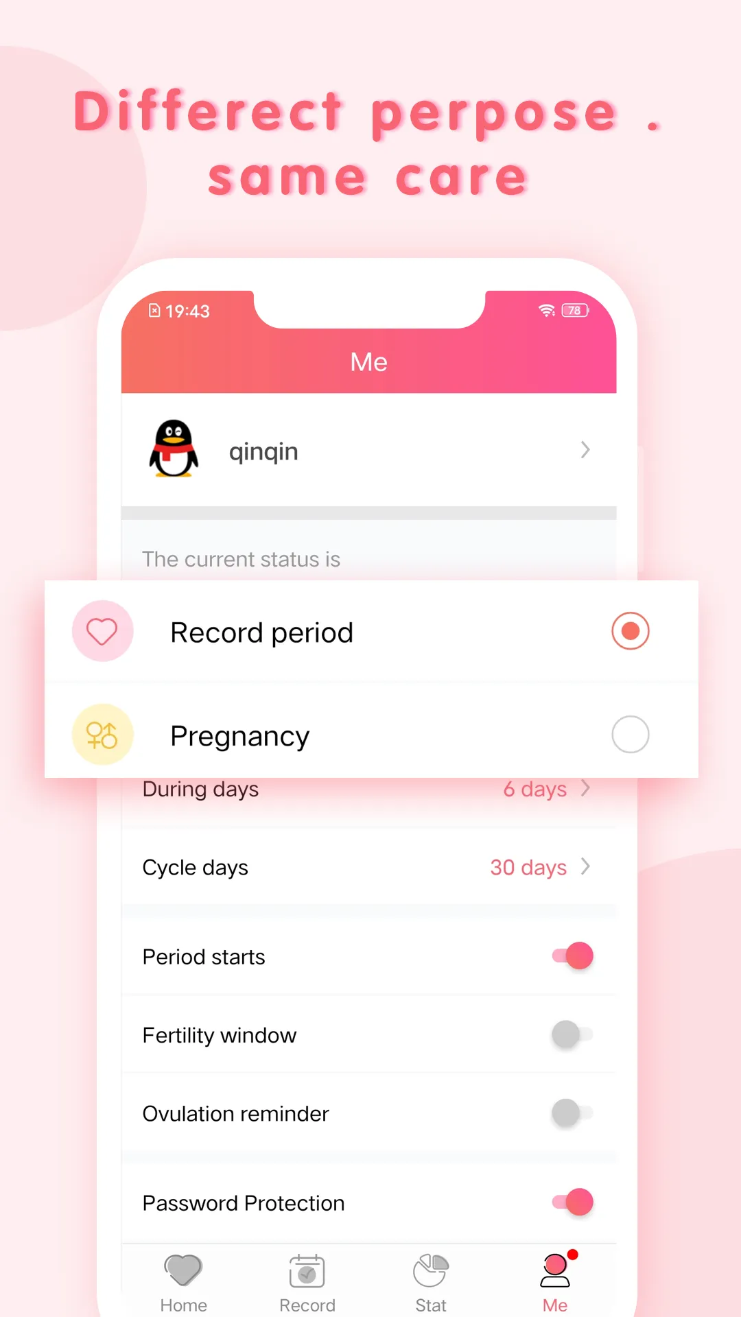 Moonbook: Menstrual assistant | Indus Appstore | Screenshot