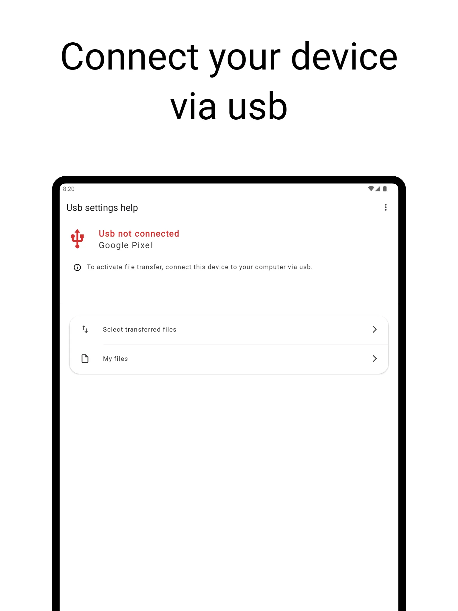 USB settings help | Indus Appstore | Screenshot