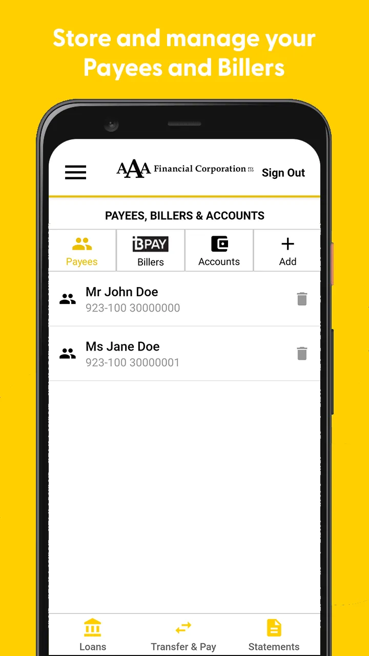 AAA Financial Mobile Access | Indus Appstore | Screenshot