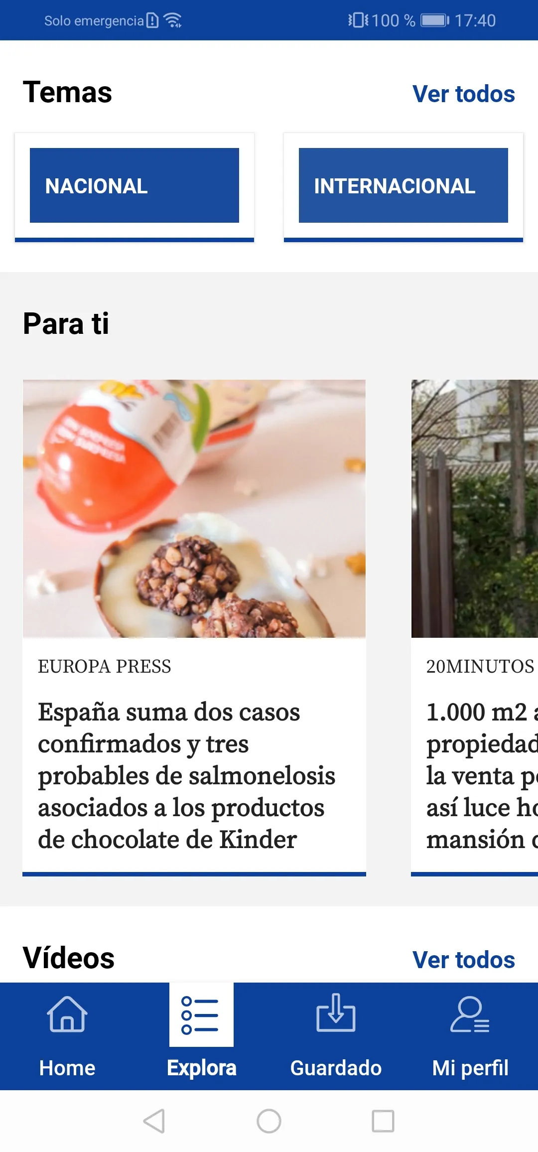 20minutos Noticias | Indus Appstore | Screenshot