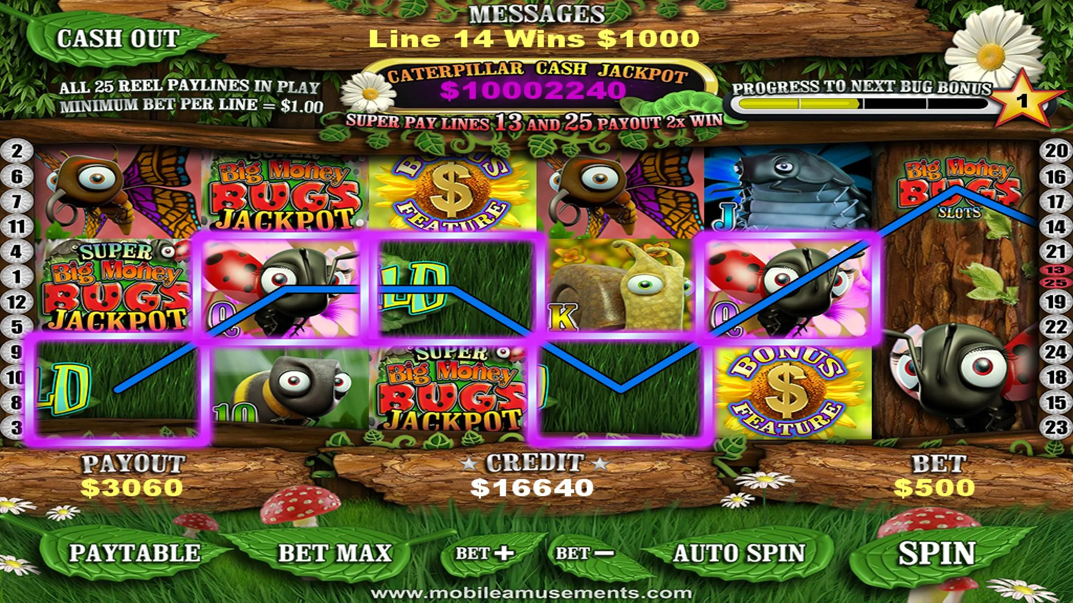 Big Money Bugs Slots | Indus Appstore | Screenshot