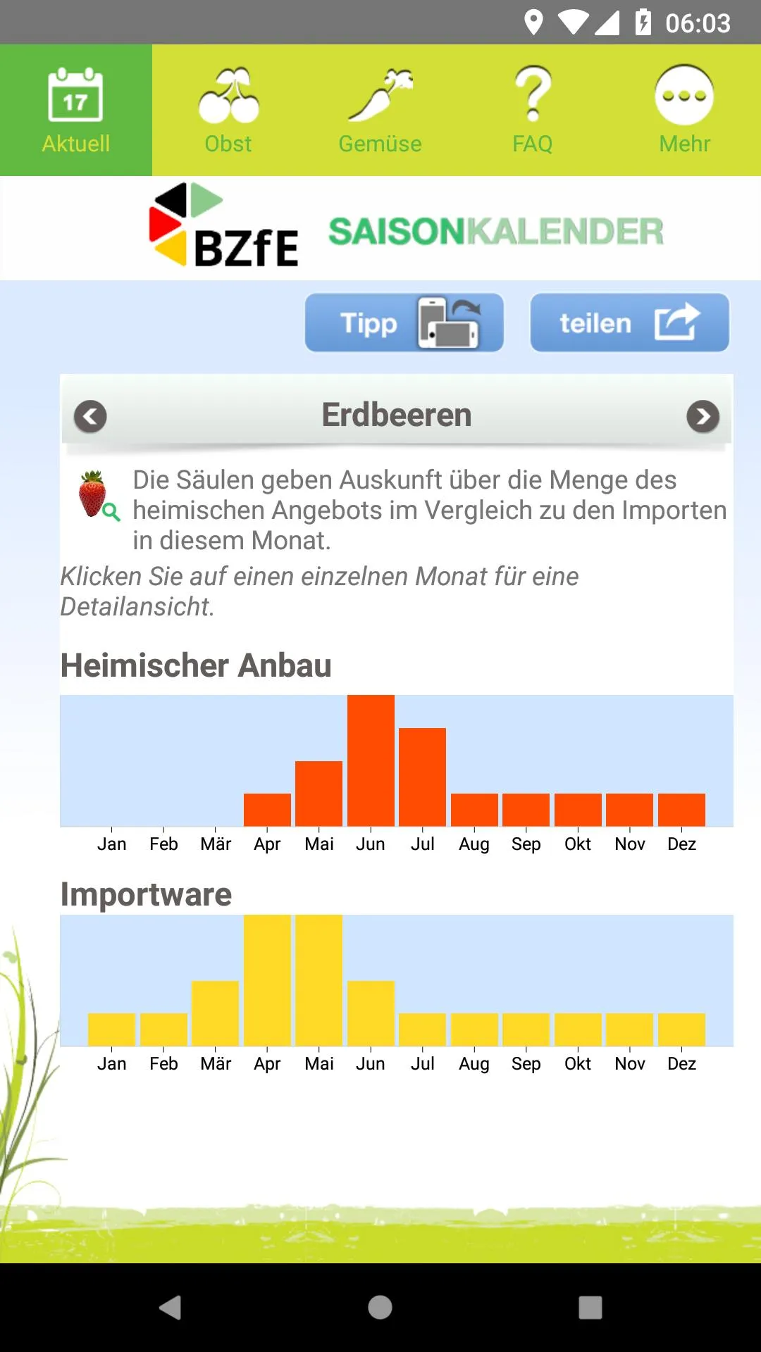 Saisonkalender | Indus Appstore | Screenshot