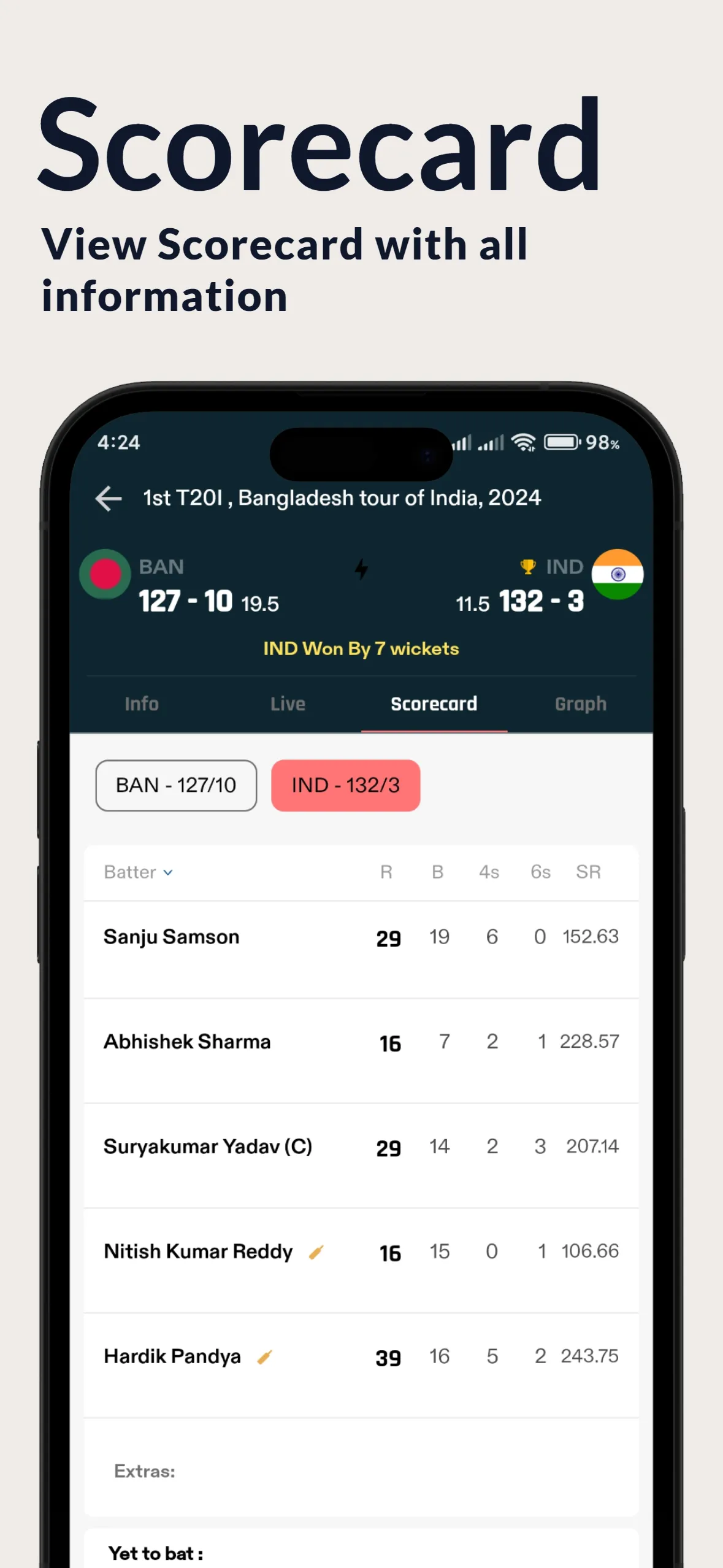 Cricktime - Live Cricket Score | Indus Appstore | Screenshot