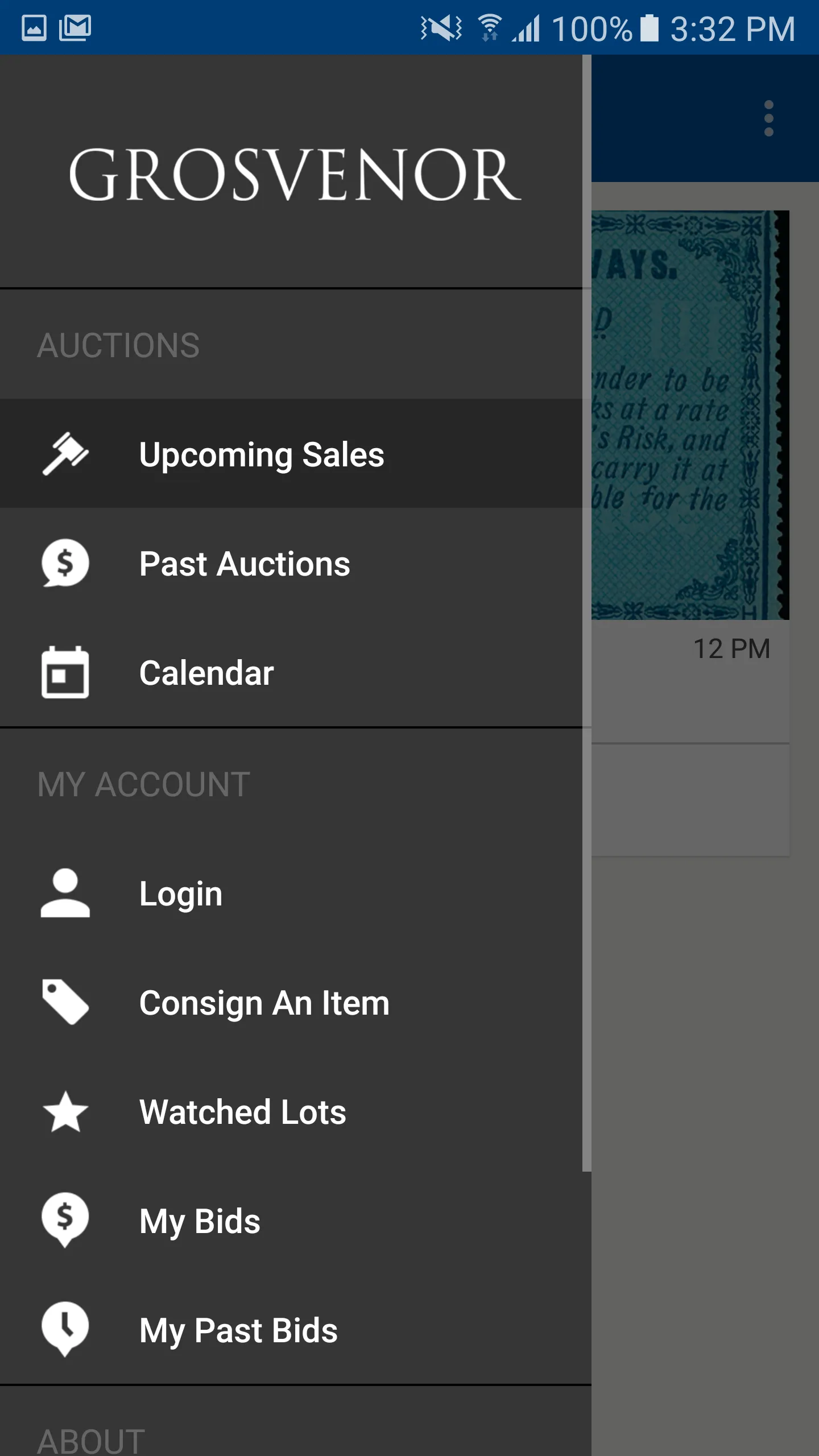 Grosvenor Auctions | Indus Appstore | Screenshot