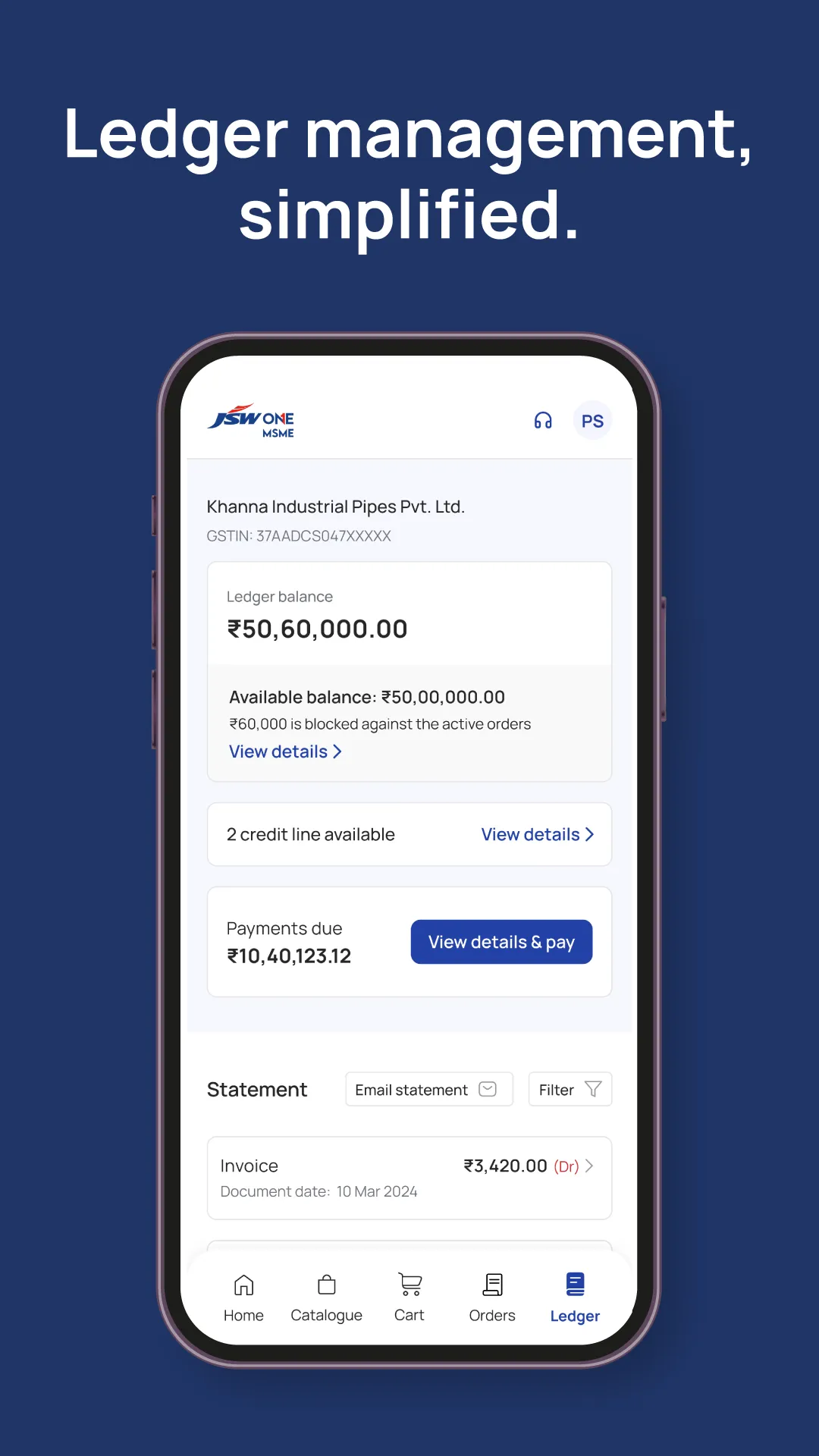 JSW One MSME | Indus Appstore | Screenshot